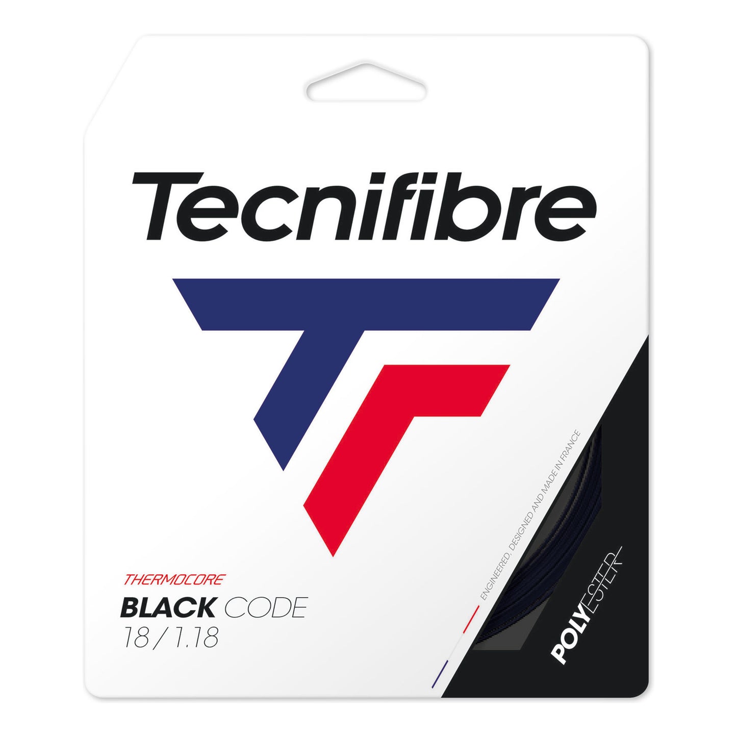 Tecnifibre Black Code 12m Zestaw Naciągów-Czarny Tecnifibre Black Code 12m Zestaw Naciągów-Czarny