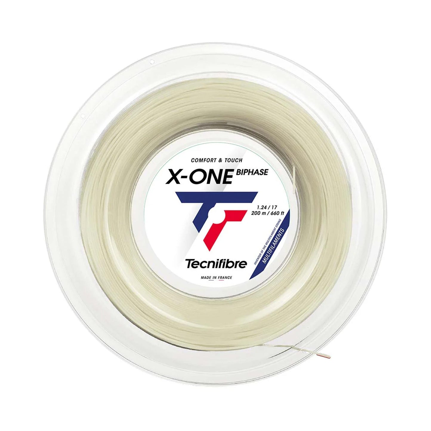 Tecnifibre X-One Biphase 200m Szpula Do Naciągów-Nude Tecnifibre X-One Biphase 200m Szpula Do Naciągów-Nude