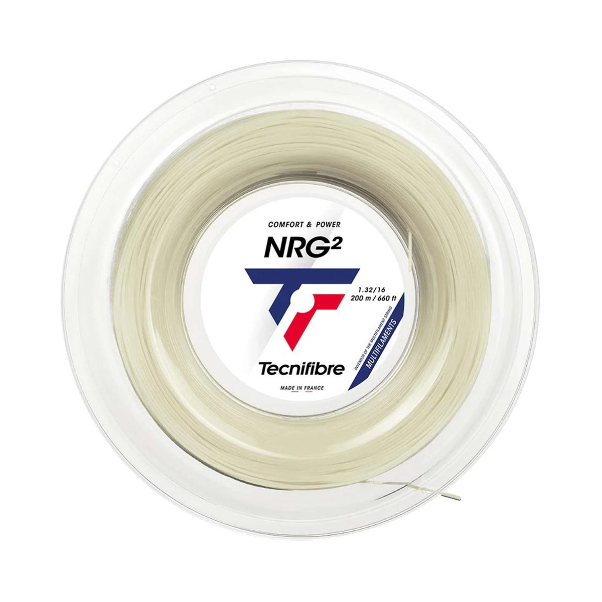 Tecnifibre NRG² 200m Szpula Do Naciągów-Nude Tecnifibre NRG² 200m Szpula Do Naciągów-Nude
