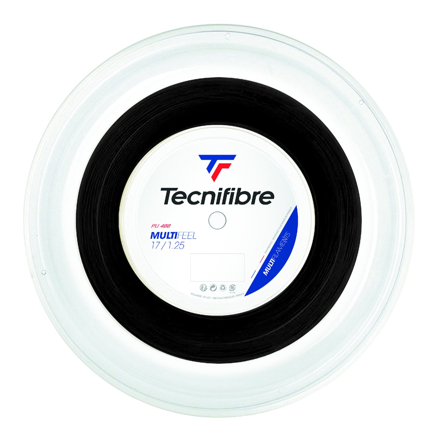 Tecnifibre Multifeel 200m Szpula Do Naciągów-Czarny Tecnifibre Multifeel 200m Szpula Do Naciągów-Czarny
