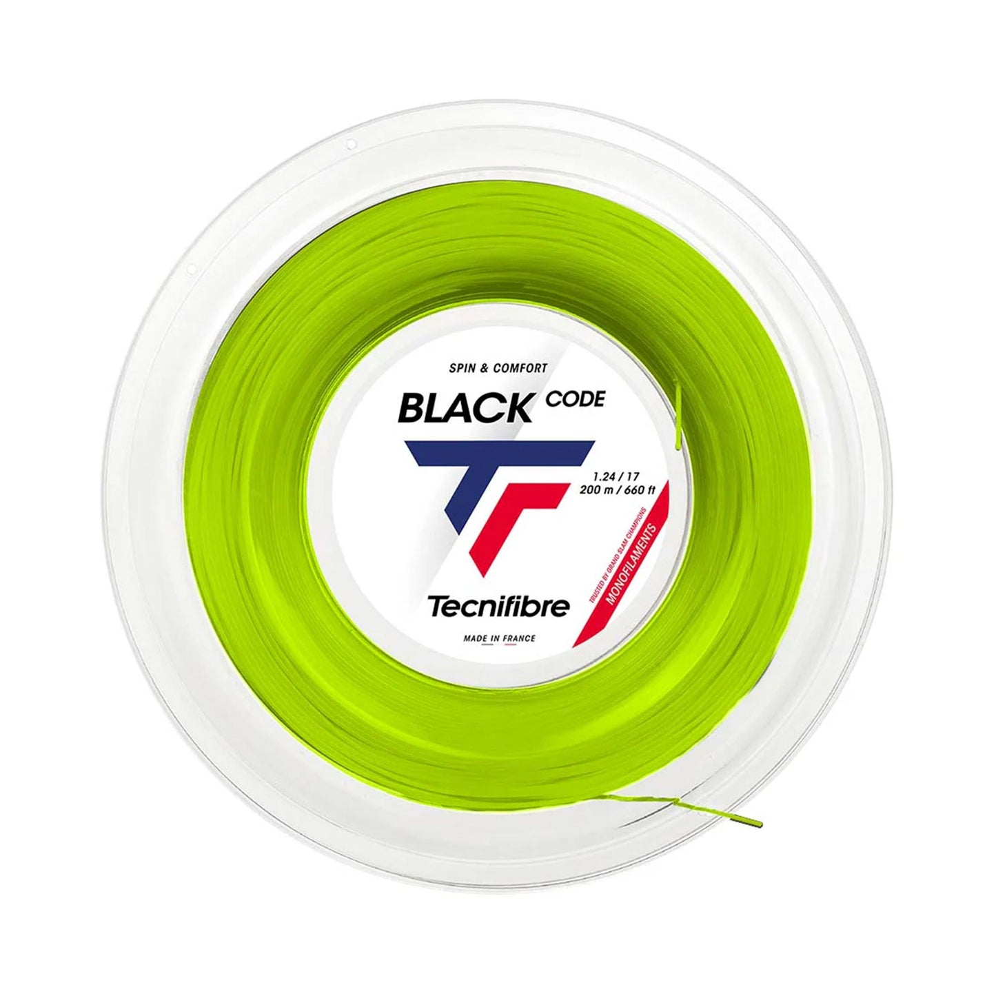 Tecnifibre Black Code 200m Szpula Do Naciągów-Limonka Tecnifibre Black Code 200m Szpula Do Naciągów-Limonka