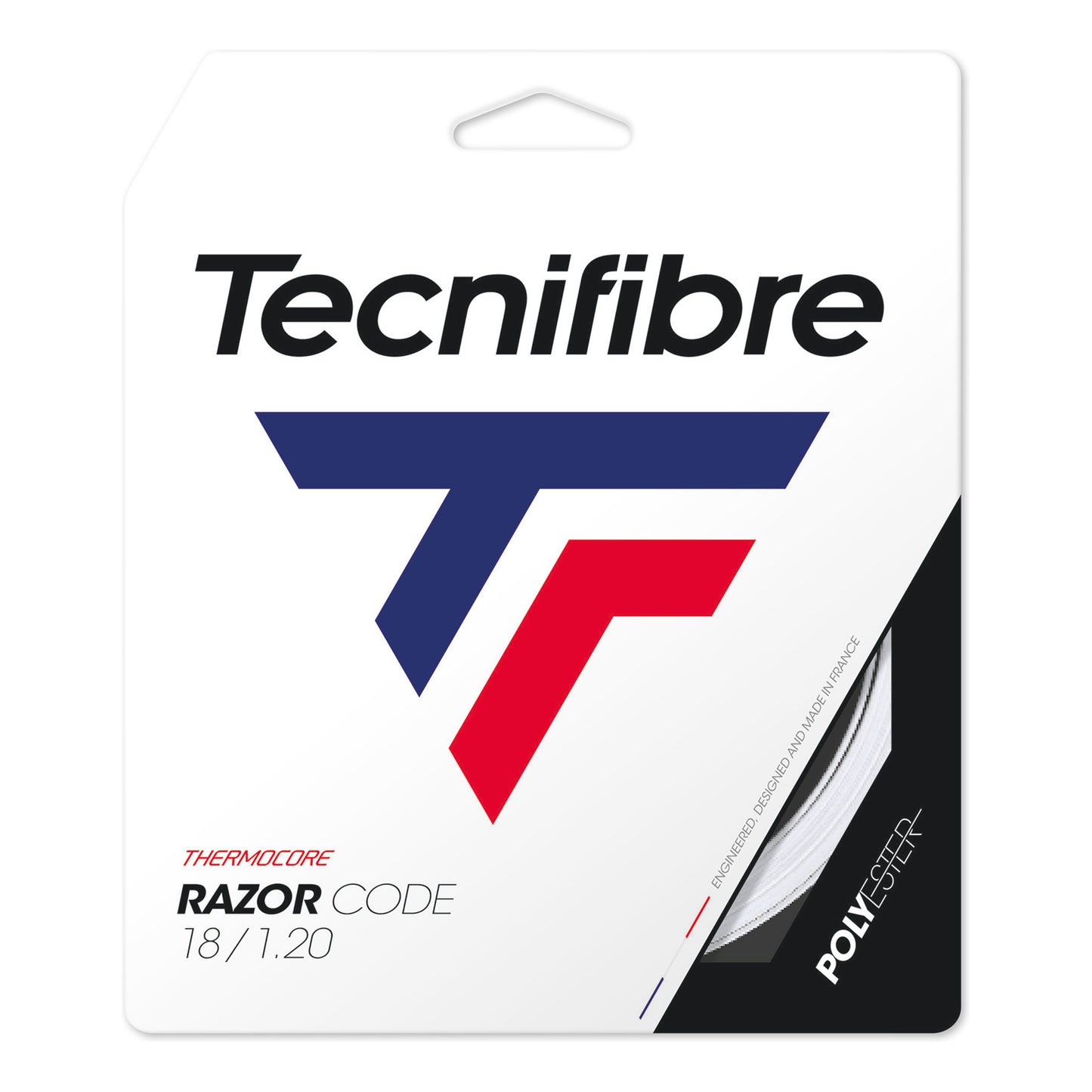 Tecnifibre Razor Code 12m Zestaw Naciągów-Biały Tecnifibre Razor Code 12m Zestaw Naciągów-Biały