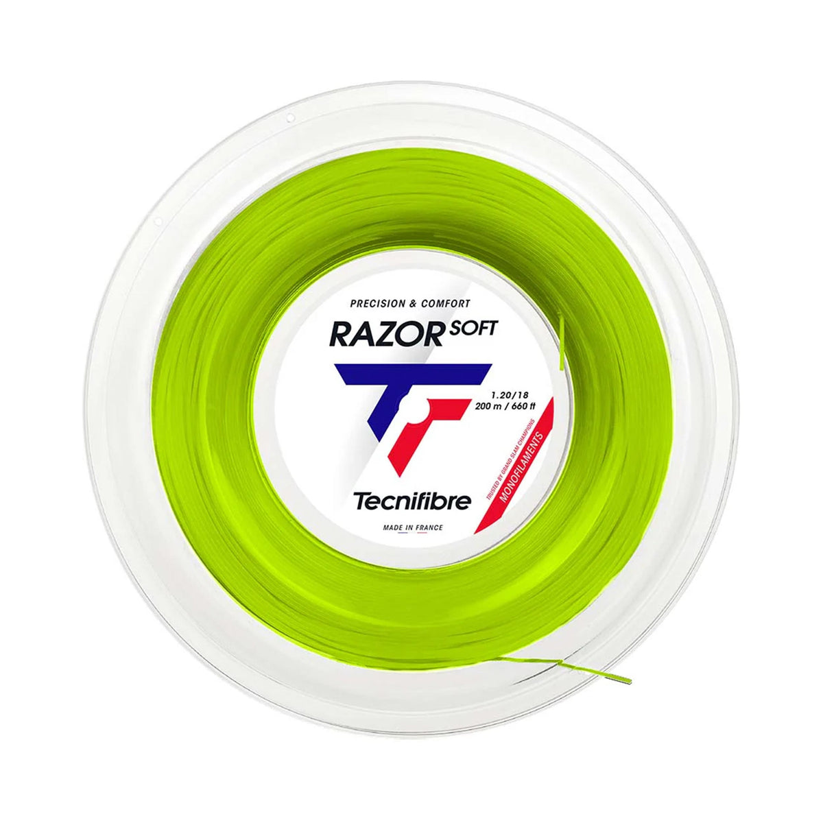 Tecnifibre Razor Soft 200m Szpula Do Naciągów-Limonka Tecnifibre Razor Soft 200m Szpula Do Naciągów-Limonka