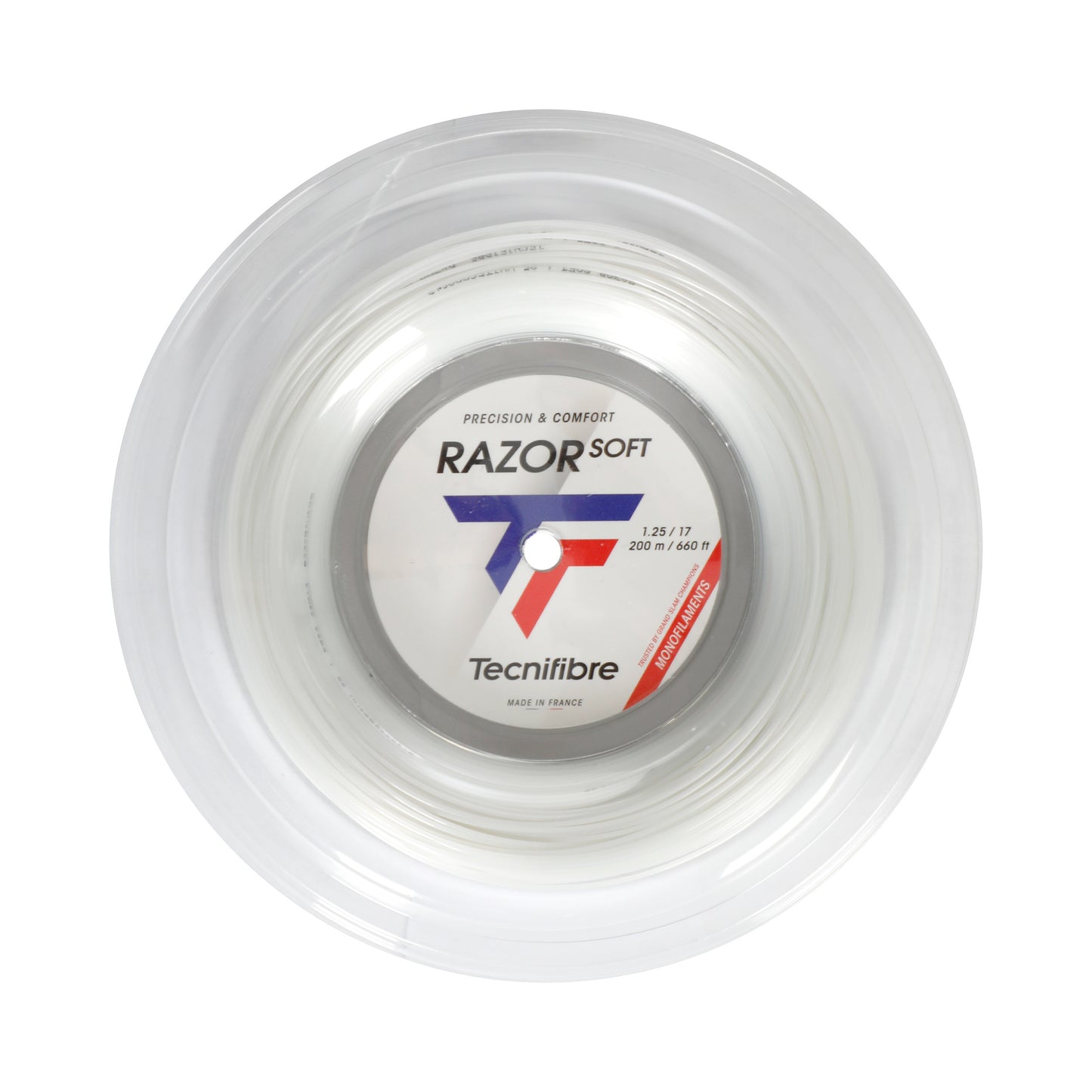 Tecnifibre Razor Soft 200m Szpula Do Naciągów-Biały Tecnifibre Razor Soft 200m Szpula Do Naciągów-Biały