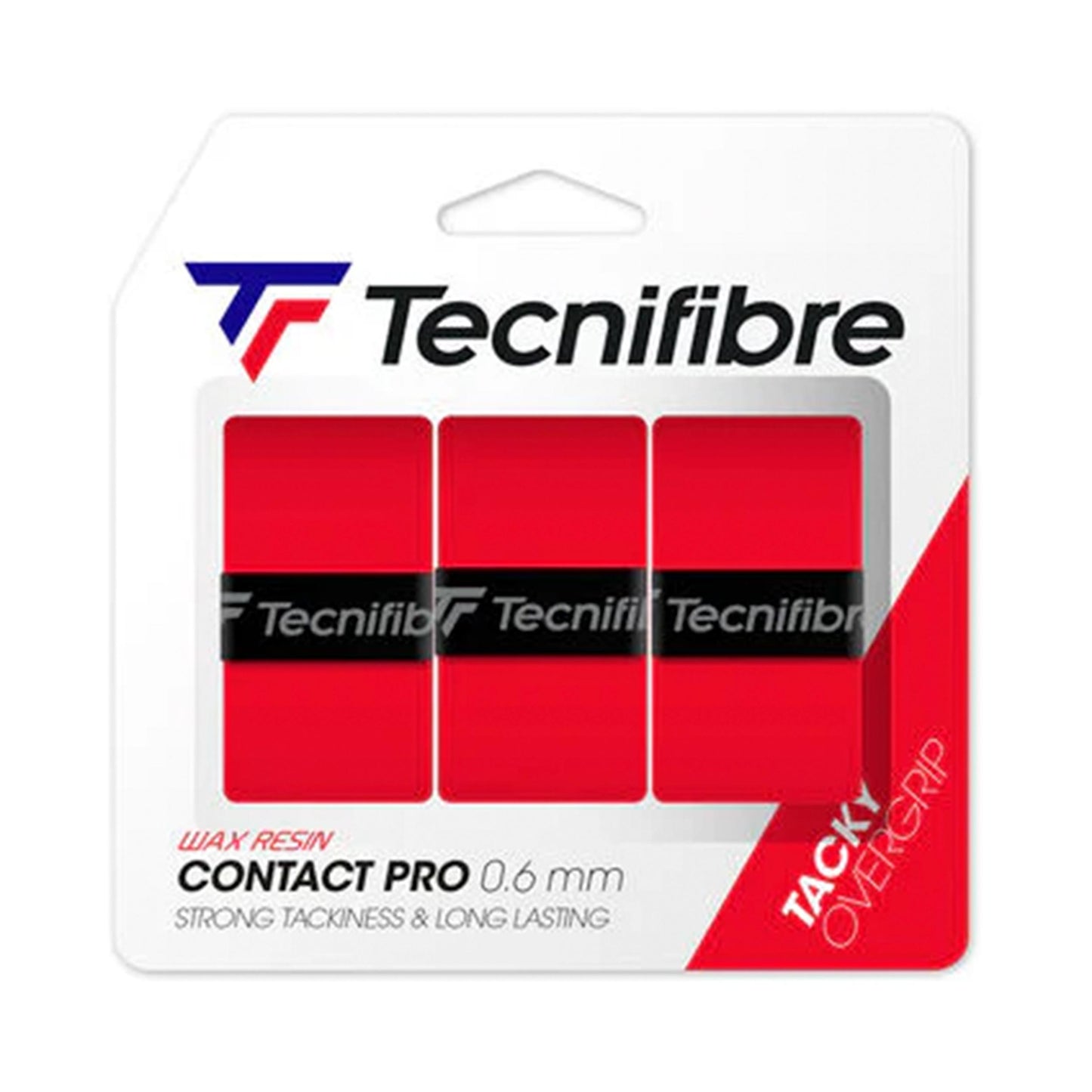Tecnifibre Contact Pro 3er Opakowanie 3 Szt.-Czerwony Tecnifibre Contact Pro 3er Opakowanie 3 Szt.-Czerwony