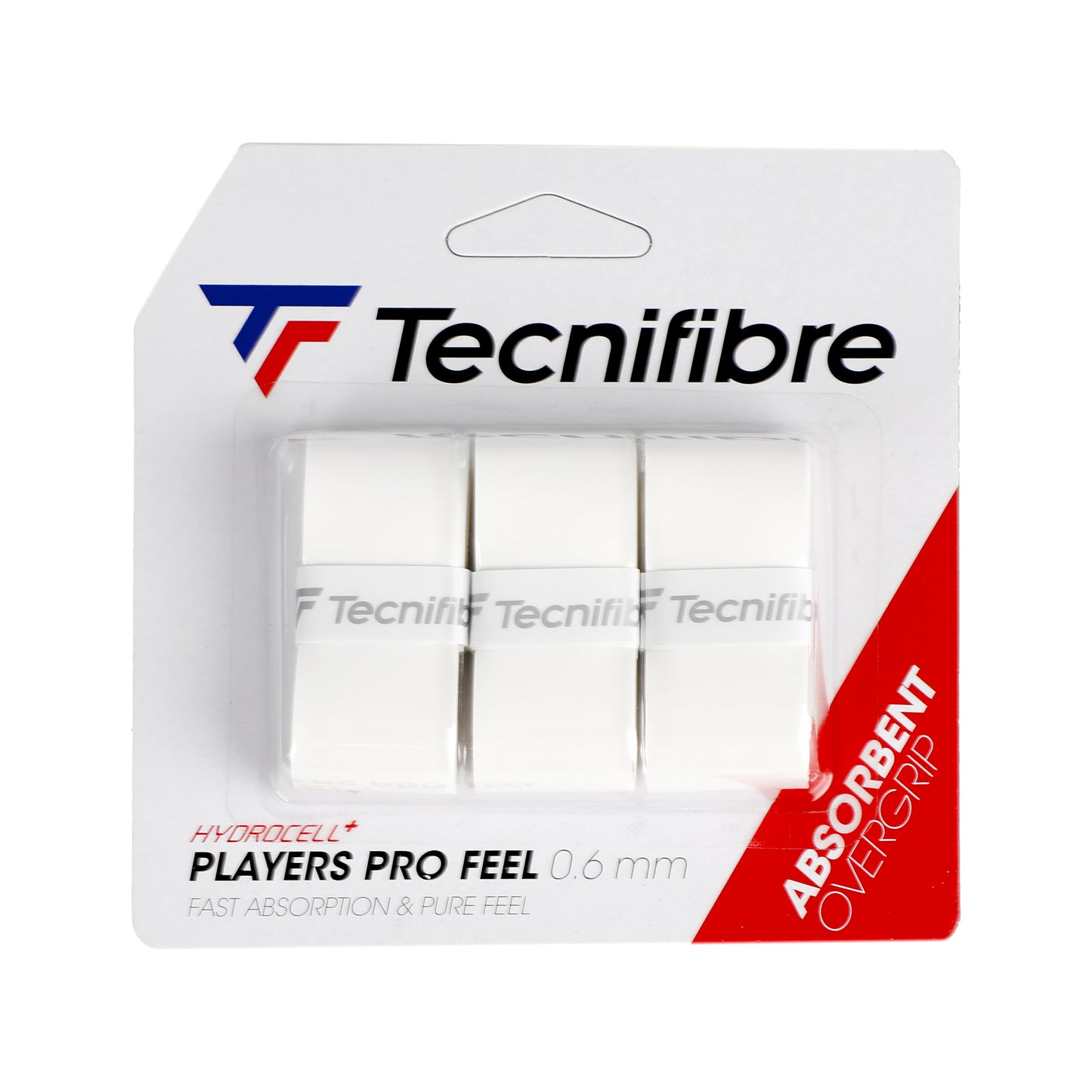 Tecnifibre Player Pro Feel Opakowanie 3 Szt.-Biały Tecnifibre Player Pro Feel Opakowanie 3 Szt.-Biały