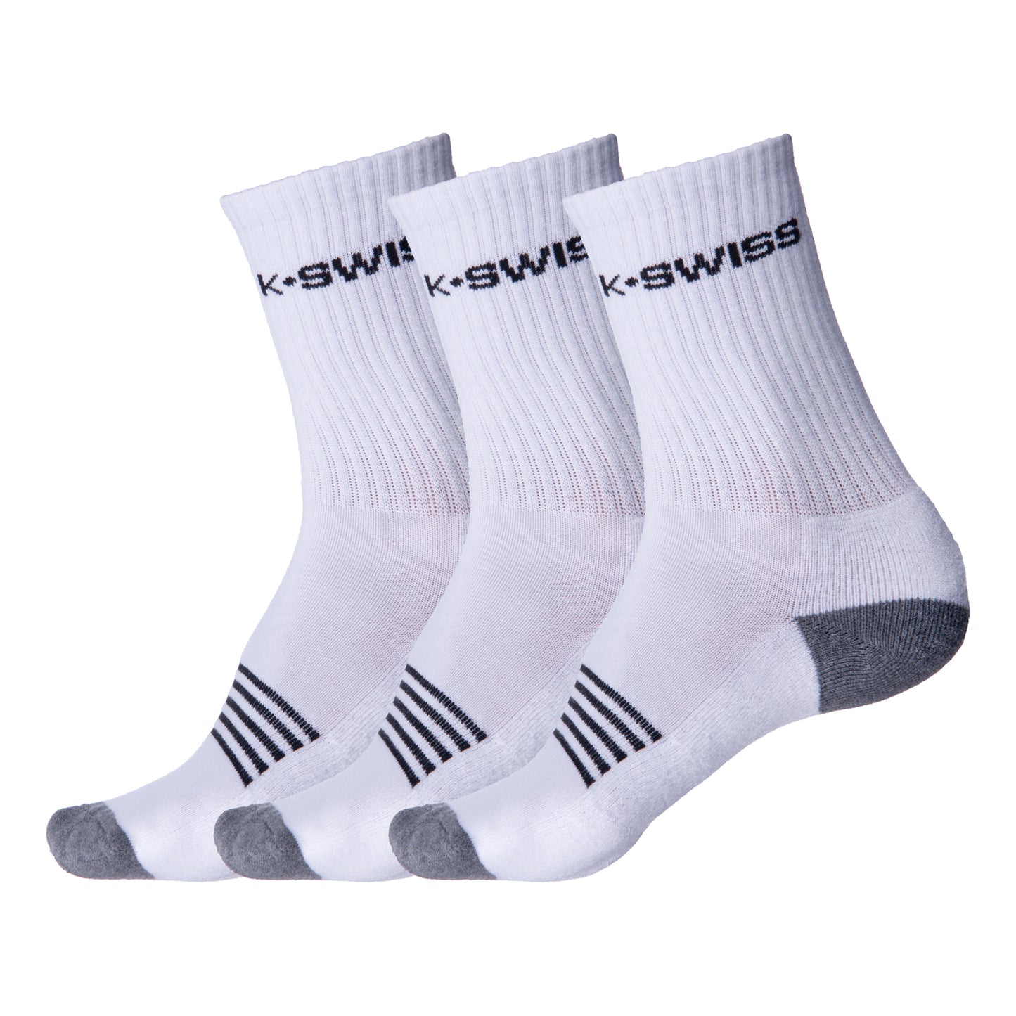 K-Swiss Skarpety Tenisowe Opakowanie 3 Szt. Mężczyźni-Biały,Czarny K-Swiss Skarpety Tenisowe Opakowanie 3 Szt. Mężczyźni-Biały,Czarny