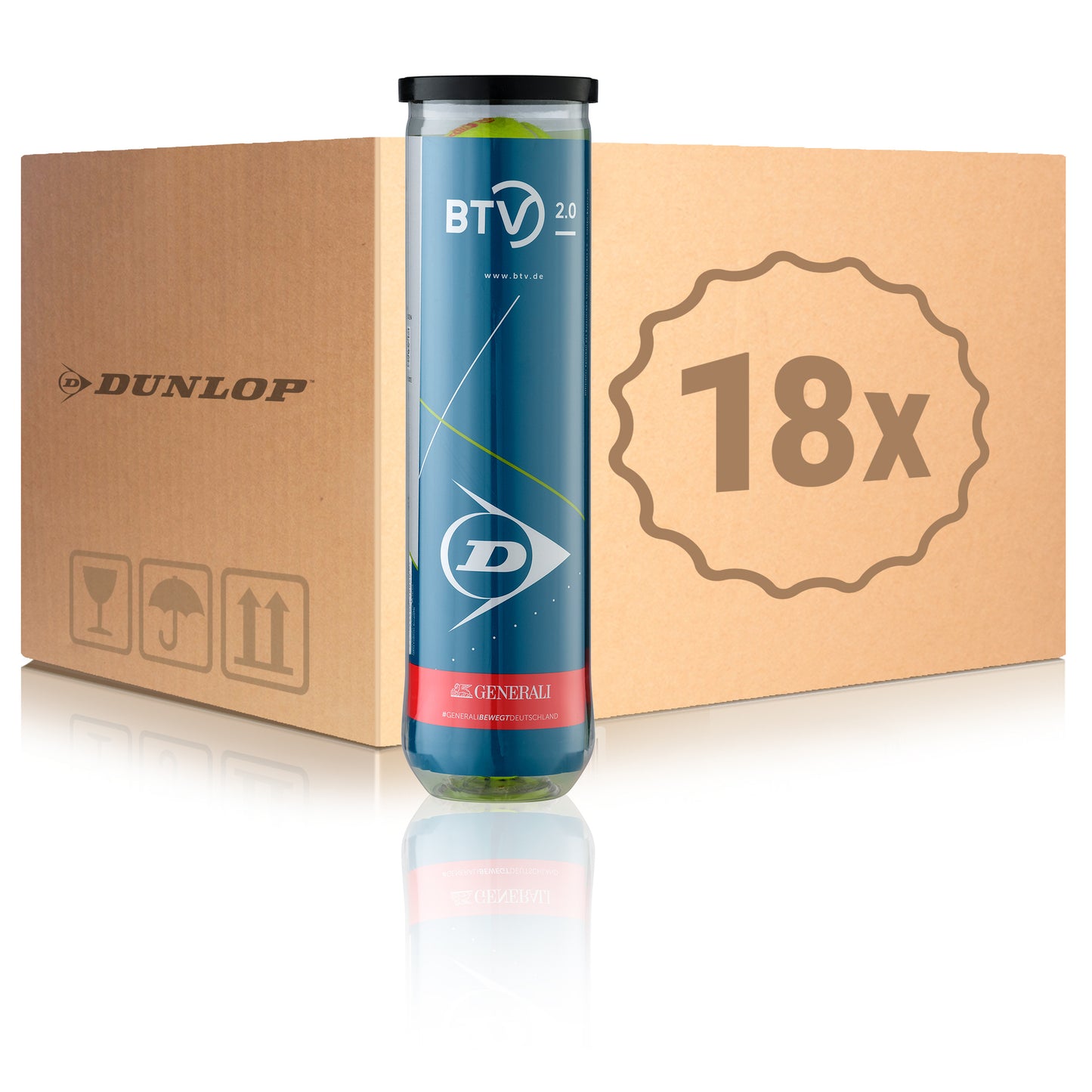 Dunlop 18x puszka 4 szt. BTV 2.0 W KARTONIE Dunlop 18x puszka 4 szt. BTV 2.0 W KARTONIE