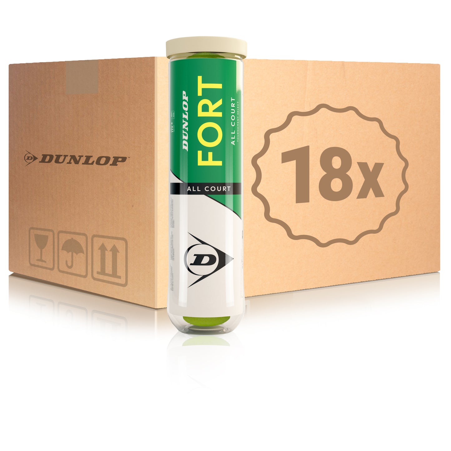 Dunlop 18x puszka 4 szt. Fort All Court Dunlop 18x puszka 4 szt. Fort All Court