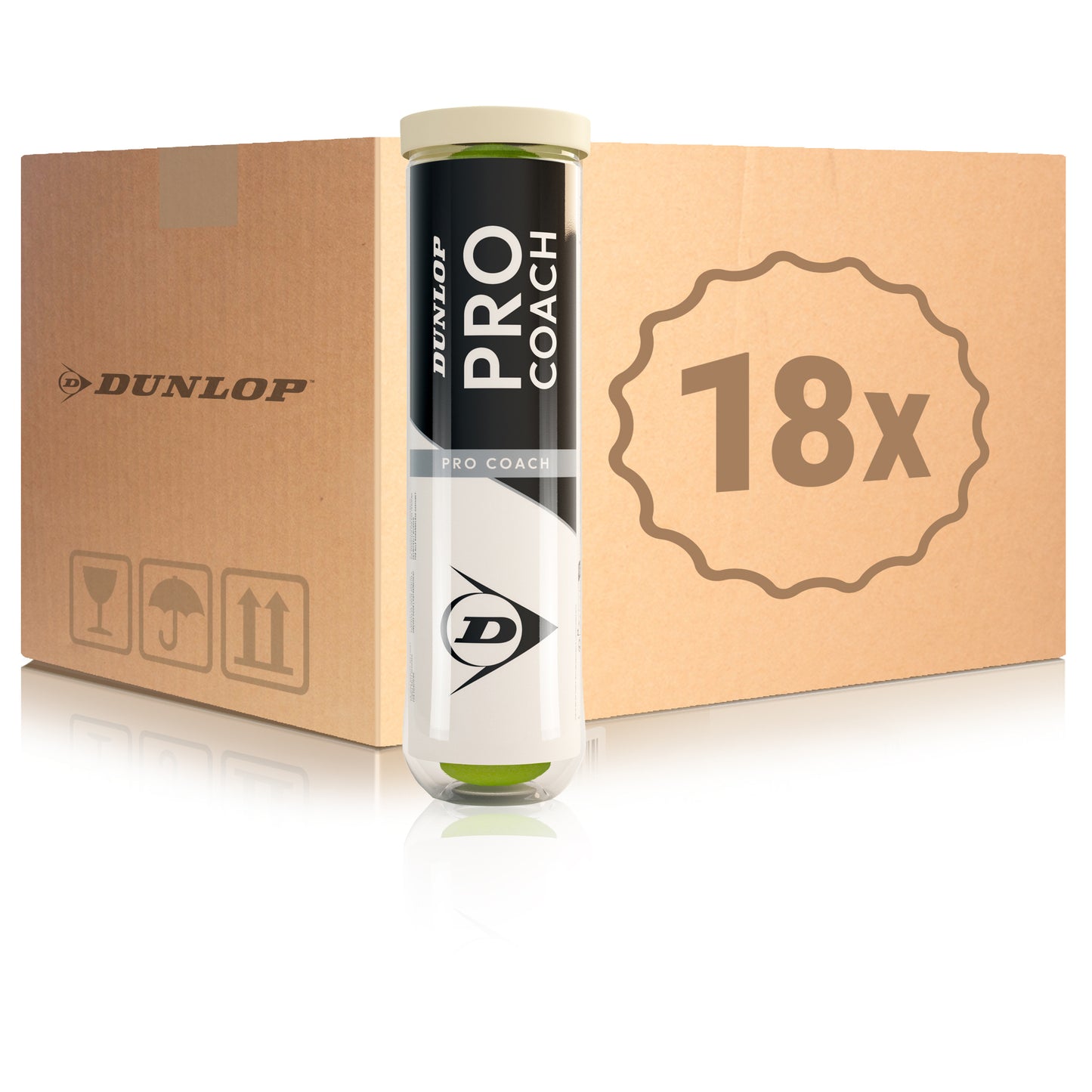 Dunlop 18x puszka 4 szt. Pro Coach Dunlop 18x puszka 4 szt. Pro Coach
