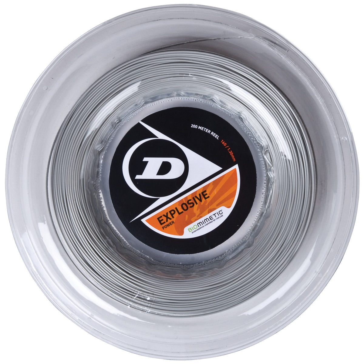 Dunlop Explosive Szpula do naciągów 200m - srebrny Dunlop Explosive Szpula do naciągów 200m - srebrny
