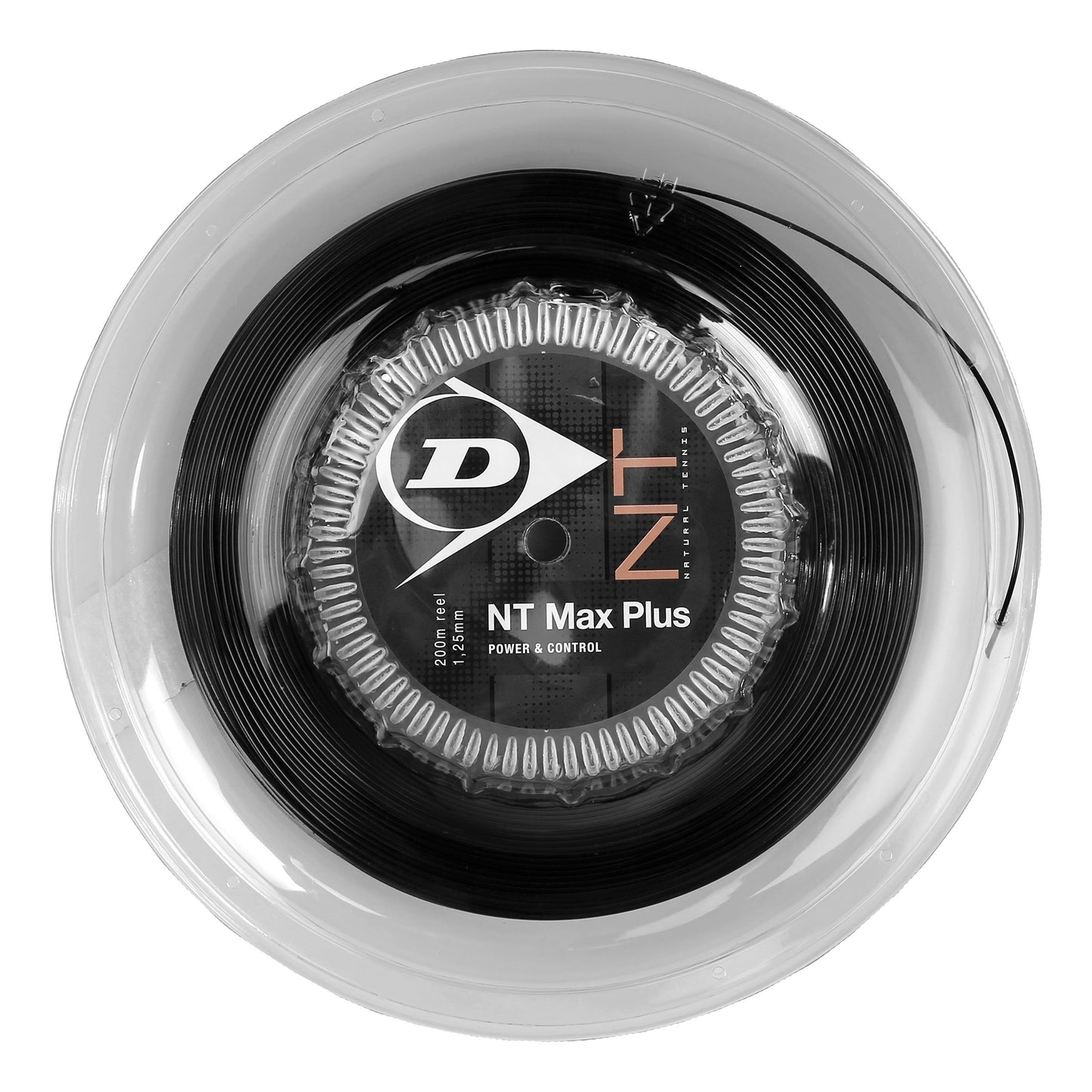 Dunlop NT Max Plus Szpula do naciągów 200m - antracyt Dunlop NT Max Plus Szpula do naciągów 200m - antracyt