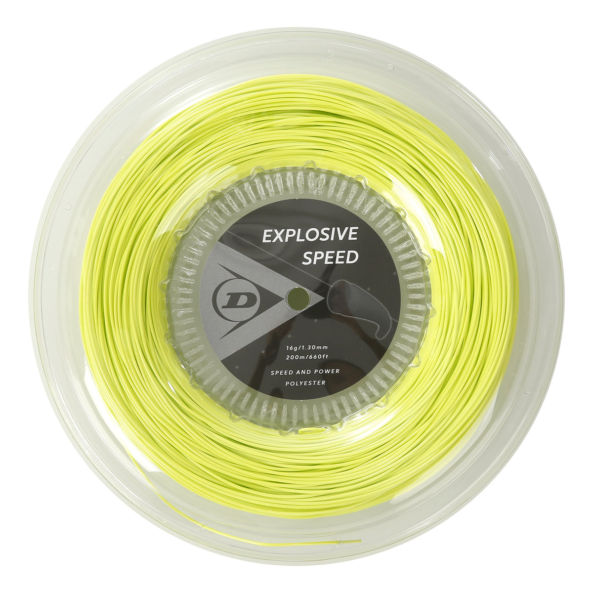 Dunlop Explosive Speed Szpula do naciągów 200m - żółty Dunlop Explosive Speed Szpula do naciągów 200m - żółty