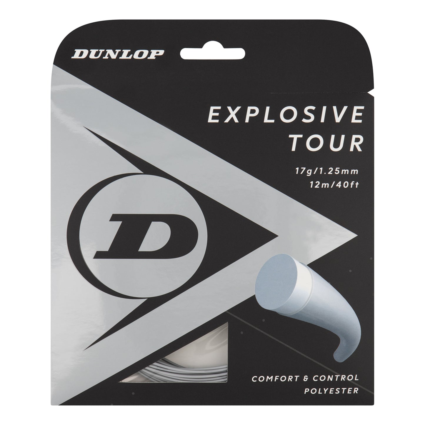 Dunlop Explosive Tour Zestaw Naciągów 12m-Srebrny Dunlop Explosive Tour Zestaw Naciągów 12m-Srebrny