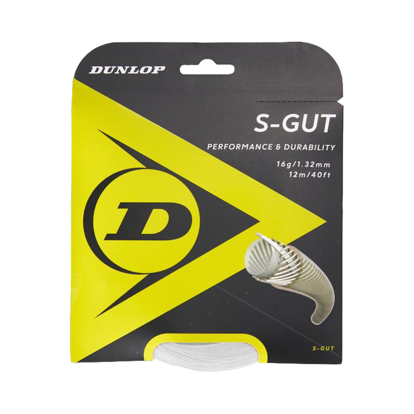 Dunlop S-Gut Zestaw Naciągów 12m-Biały Dunlop S-Gut Zestaw Naciągów 12m-Biały