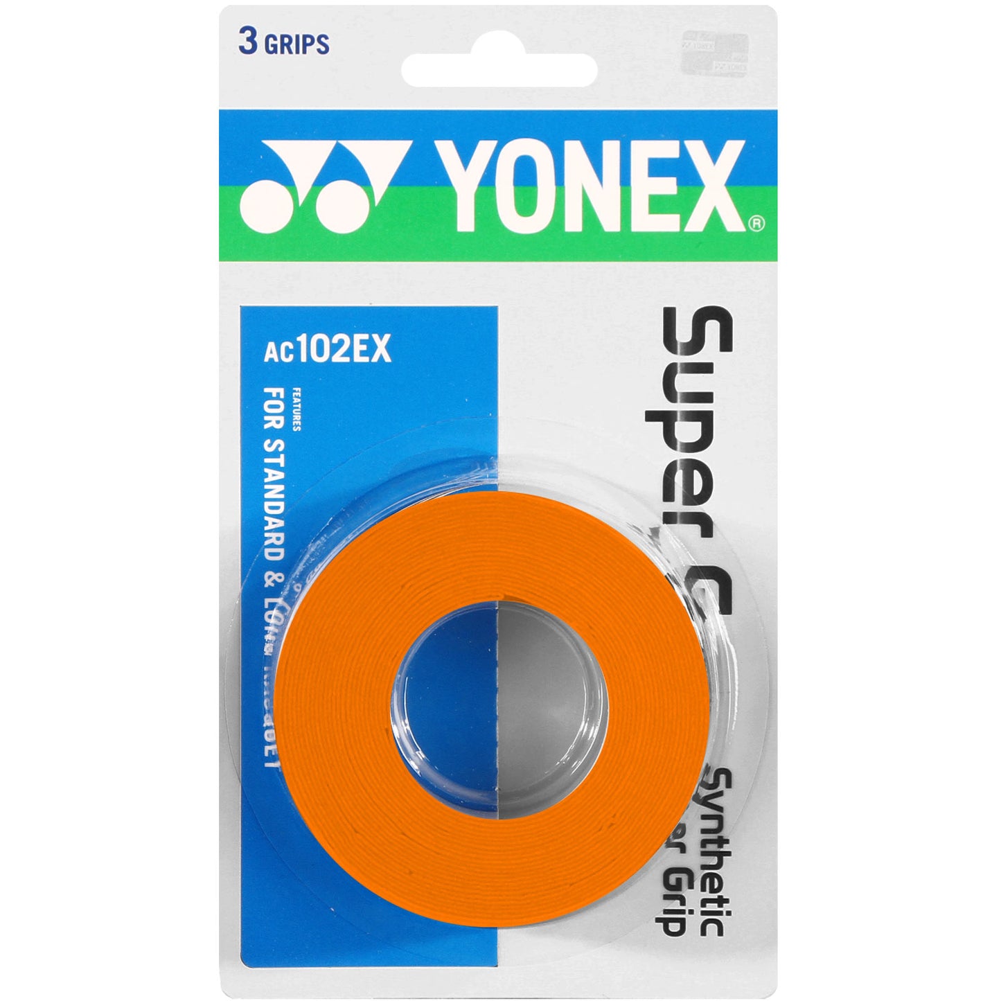 Yonex Super Grap Opakowanie 3 szt. - pomarańczowy Yonex Super Grap Opakowanie 3 szt. - pomarańczowy