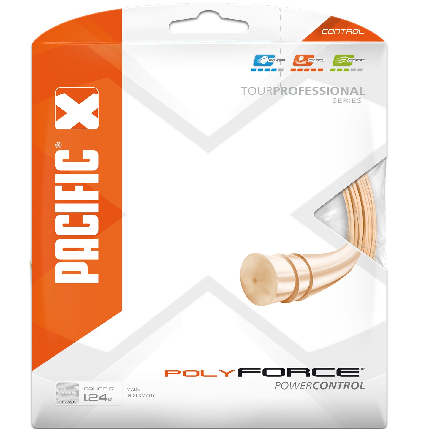 Pacific Poly Force Zestaw Naciągów 12,2m-Neonowy Pomarańczowy Pacific Poly Force Zestaw Naciągów 12,2m-Neonowy Pomarańczowy