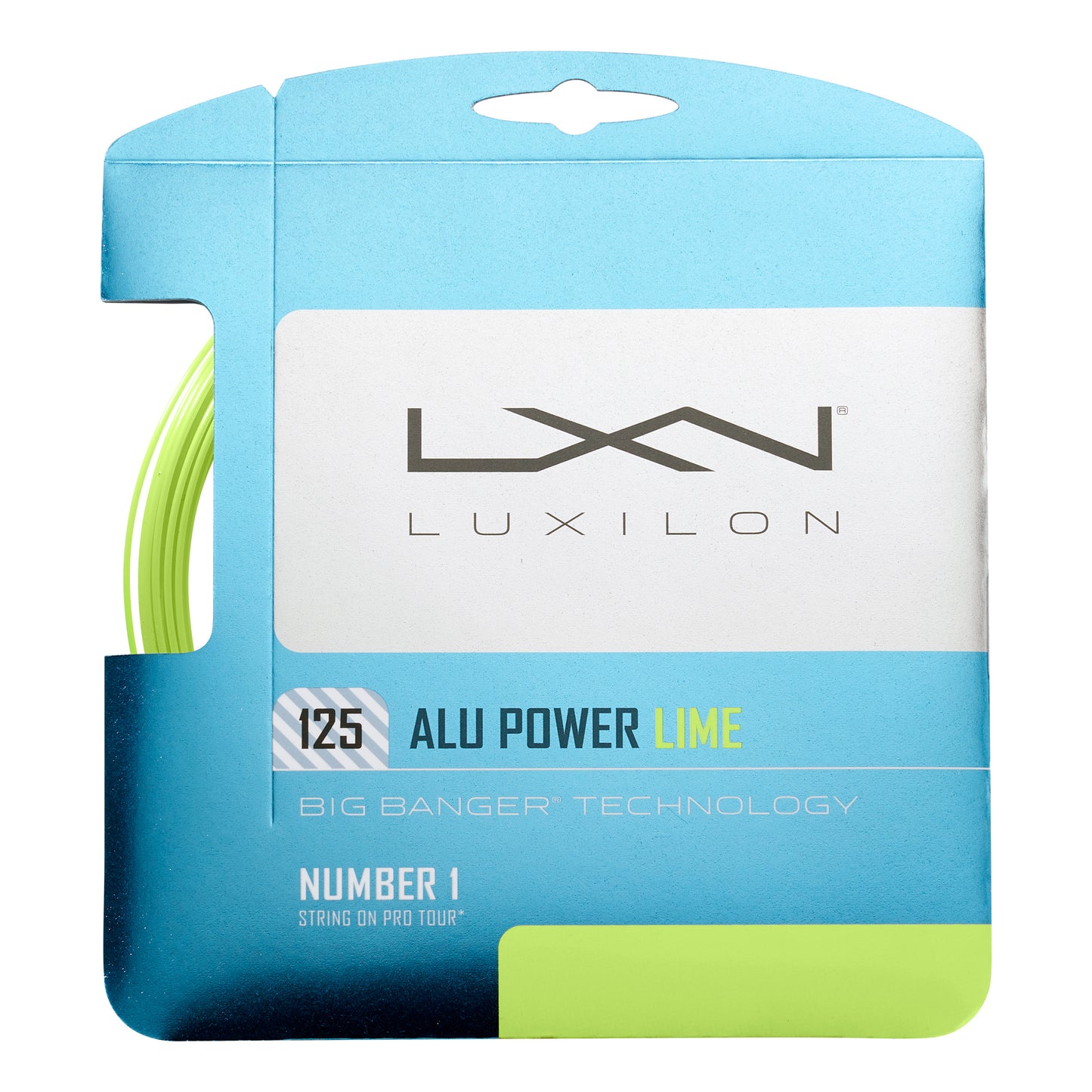 Luxilon Alu Power Zestaw Naciągów 12,2m-Limonka Luxilon Alu Power Zestaw Naciągów 12,2m-Limonka