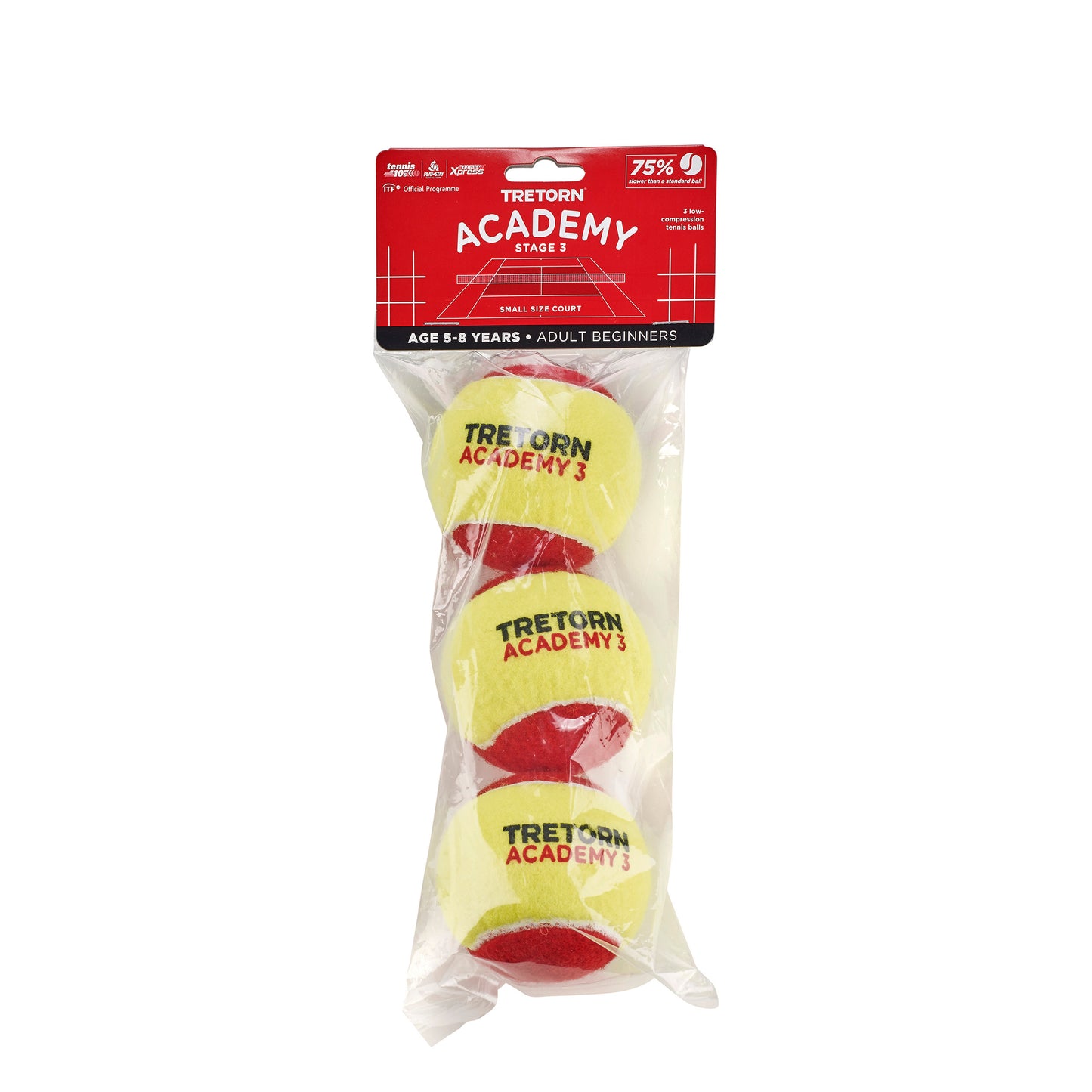 Tretorn Academy Red Opakowanie 3 Szt. Tretorn Academy Red Opakowanie 3 Szt.