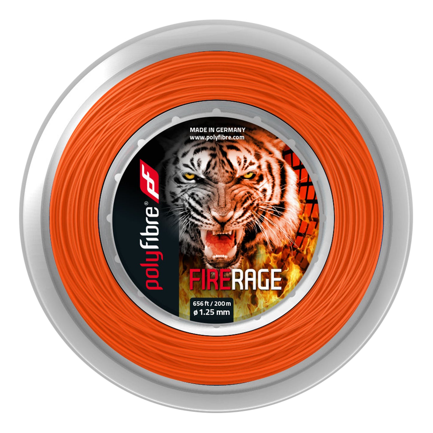 Polyfibre Firerage Ribbed 200m Szpula Do Naciągów-Czerwony Polyfibre Firerage Ribbed 200m Szpula Do Naciągów-Czerwony