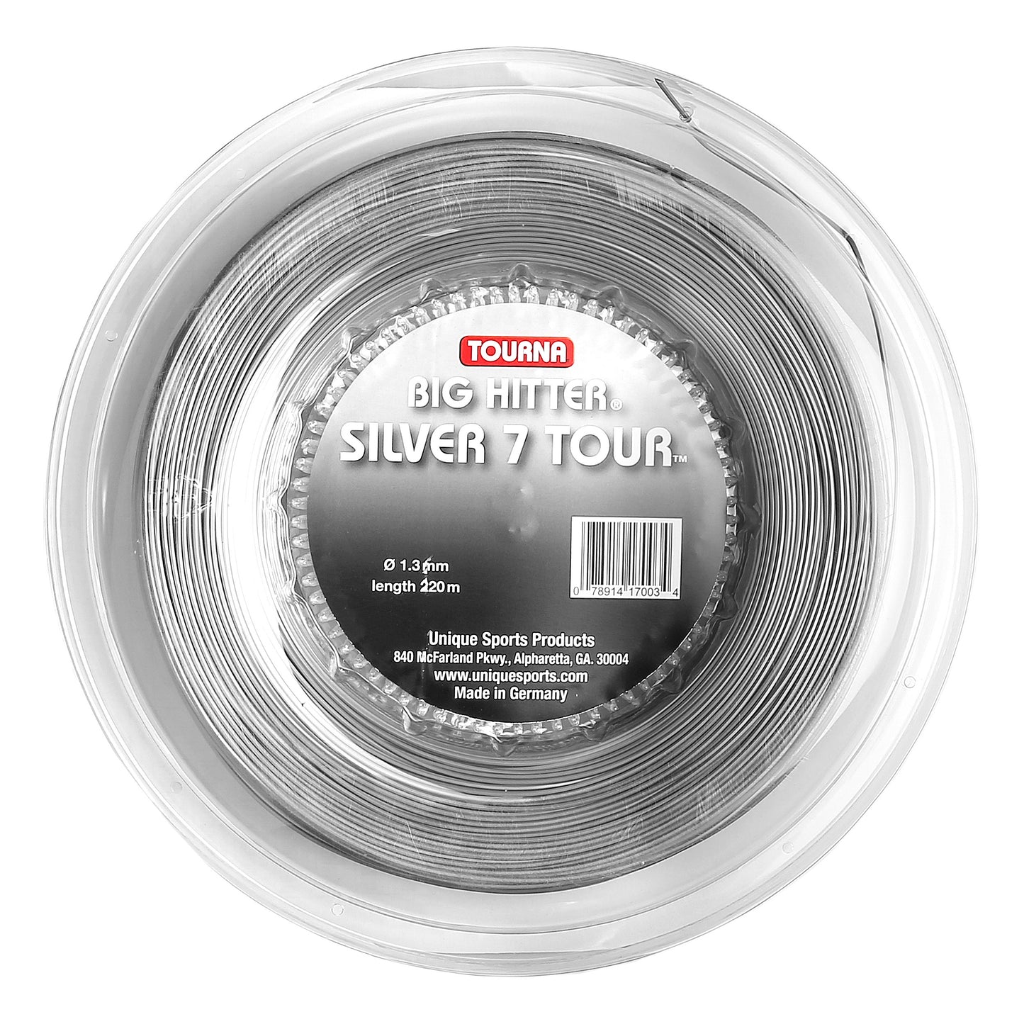 Tourna Silver7 Tour Szpula Do Naciągów 220m-Srebrny Tourna Silver7 Tour Szpula Do Naciągów 220m-Srebrny