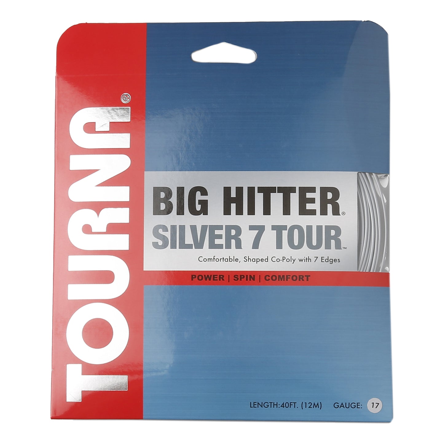 Tourna Silver7 Tour Zestaw Naciągów 12m-Srebrny Tourna Silver7 Tour Zestaw Naciągów 12m-Srebrny