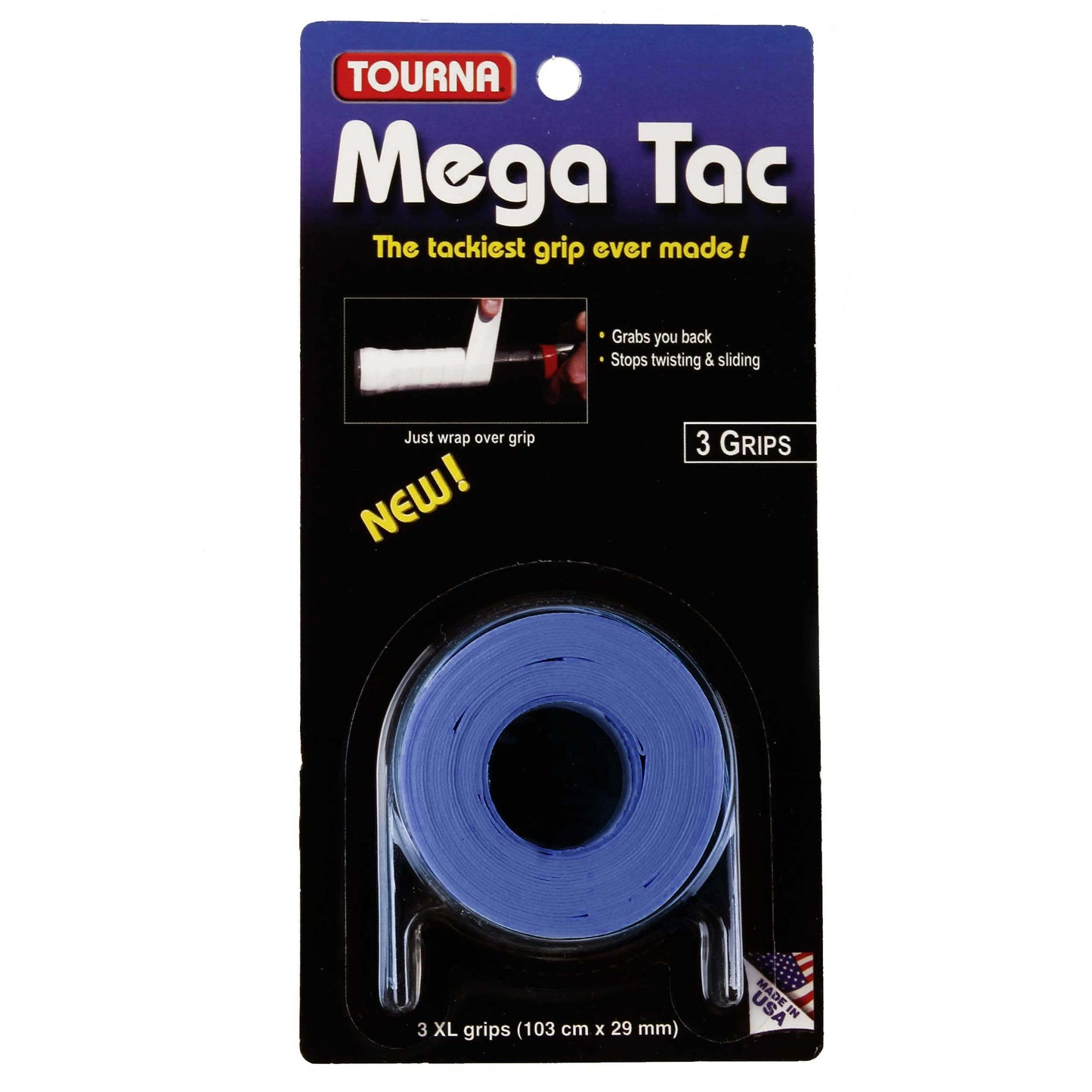 Tourna Mega Tac Opakowanie 3 Szt.-Niebieski Tourna Mega Tac Opakowanie 3 Szt.-Niebieski