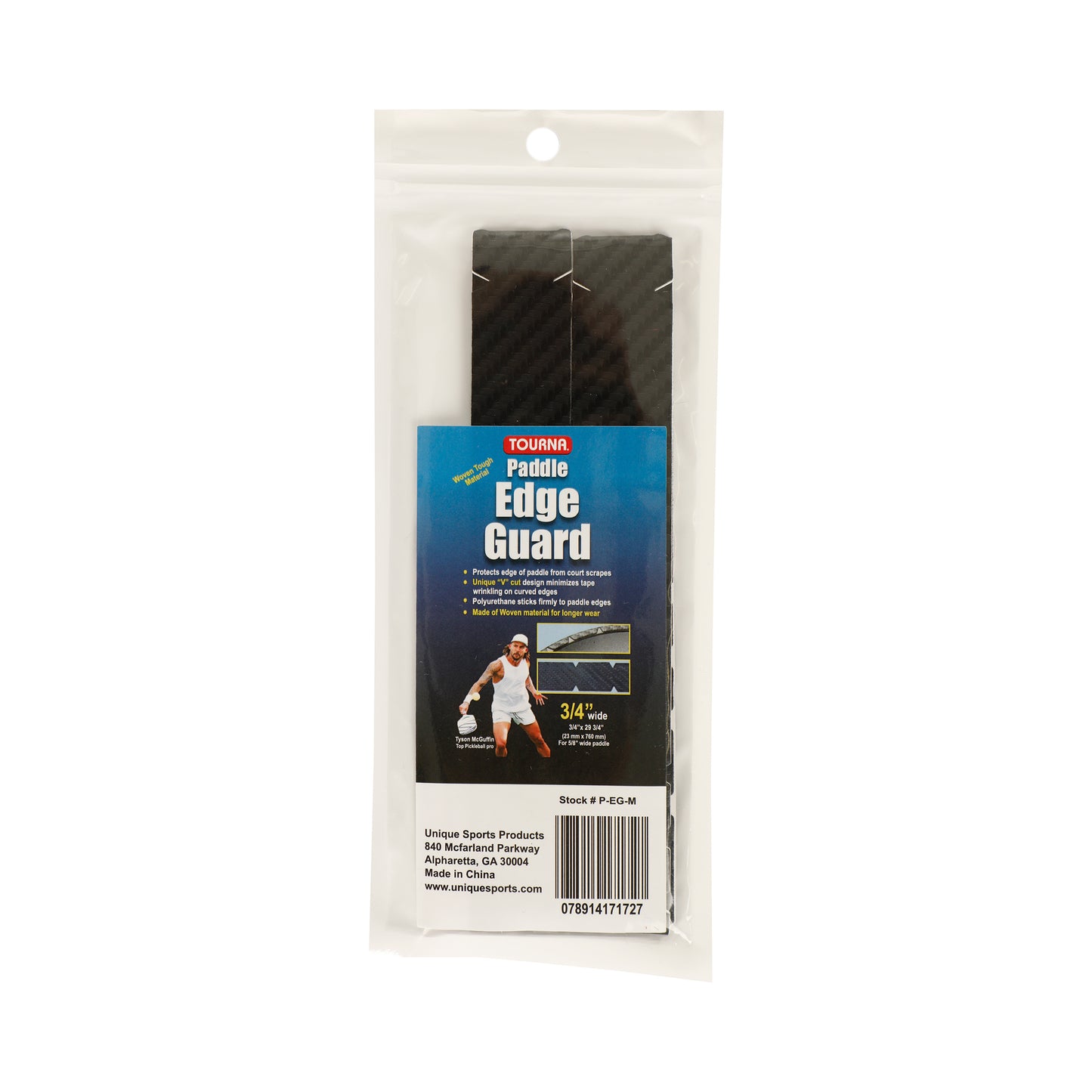 Tourna Padel Edge Guard Wooven 16mm Pasek ochronny na ramę do gry w pickleball Tourna Padel Edge Guard Wooven 16mm Pasek ochronny na ramę do gry w pickleball