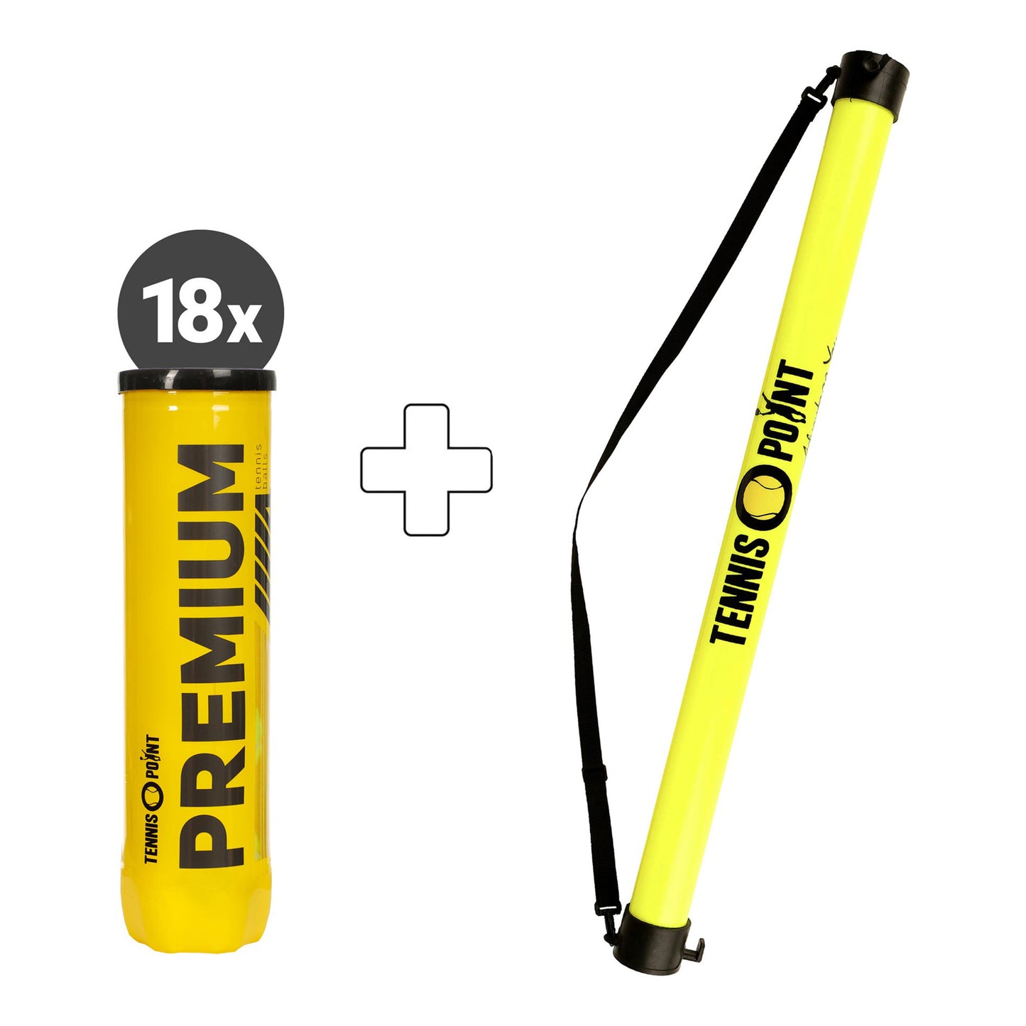 Tennis-Point 18x puszka 4 szt. Premium PLUS RURA ZBIERAJĄCA PIŁKI Tennis-Point 18x puszka 4 szt. Premium PLUS RURA ZBIERAJĄCA PIŁKI