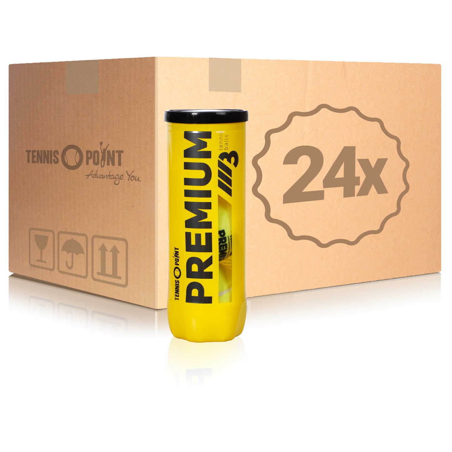 Tennis-Point 24x puszka 3 szt. Premium Tennisball W KARTONIE Tennis-Point 24x puszka 3 szt. Premium Tennisball W KARTONIE