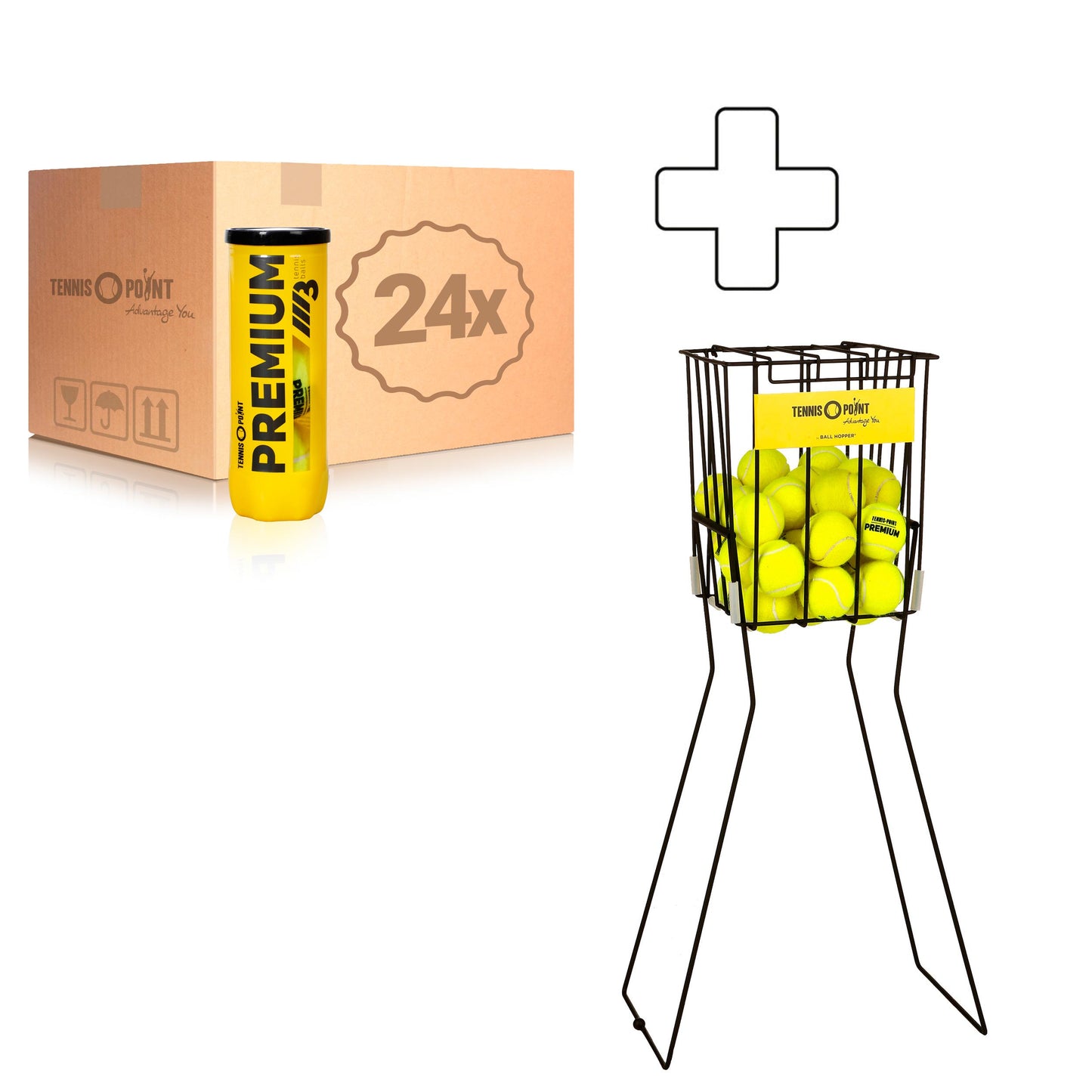 Tennis-Point 24x puszka 3 szt. Premium PLUS KOSZ NA PIŁKI Tennis-Point 24x puszka 3 szt. Premium PLUS KOSZ NA PIŁKI