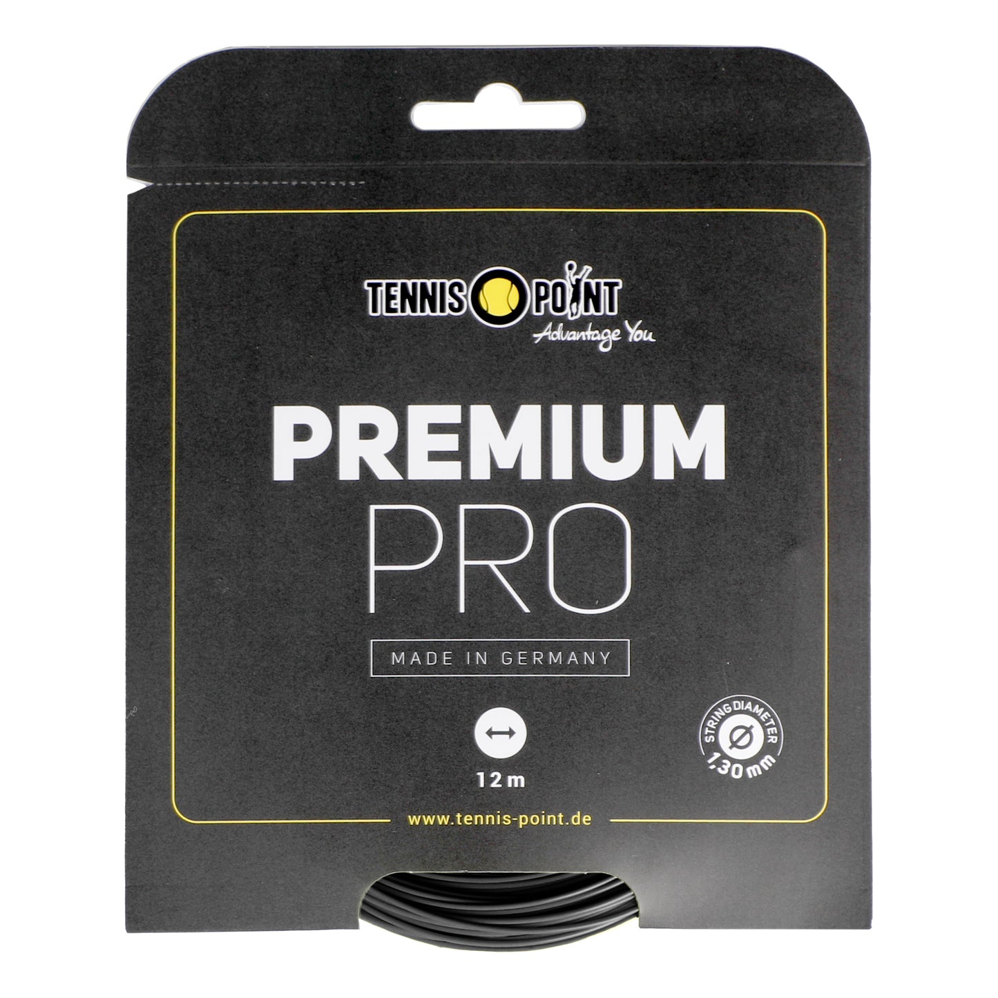 Tennis-Point Premium Pro Zestaw Naciągów 12m-Czarny Tennis-Point Premium Pro Zestaw Naciągów 12m-Czarny