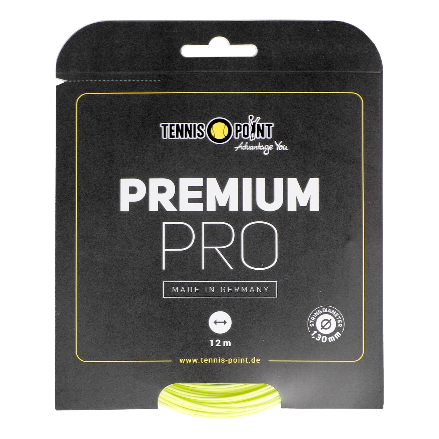 Tennis-Point Premium Pro Zestaw Naciągów 12m-Limonka Tennis-Point Premium Pro Zestaw Naciągów 12m-Limonka