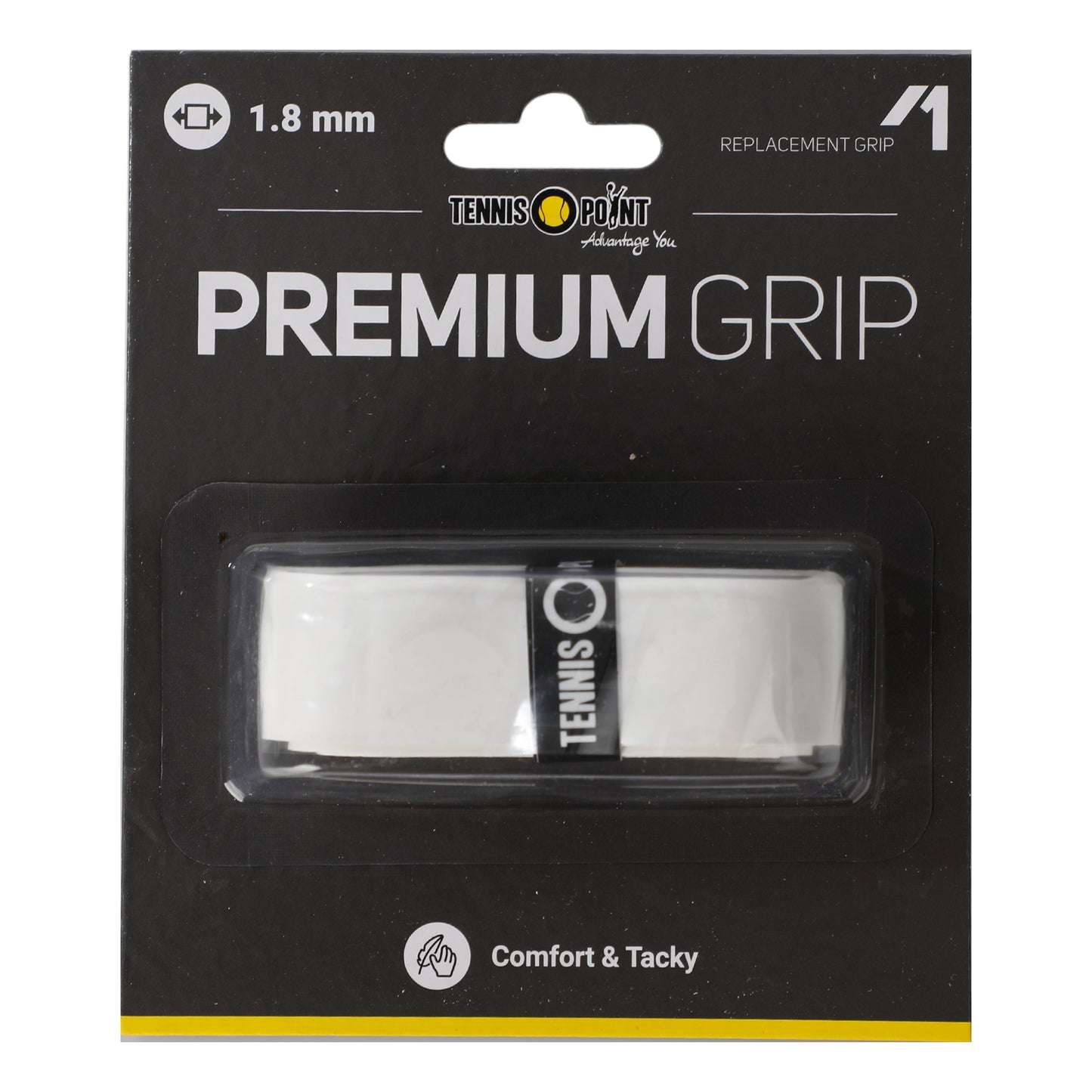 Tennis-Point Premium Grip Opakowanie 1 Szt.-Biały Tennis-Point Premium Grip Opakowanie 1 Szt.-Biały
