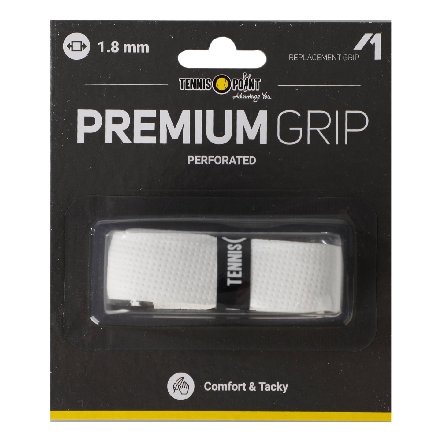 Tennis-Point Premium Grip Perforated Opakowanie 1 Szt.-Biały Tennis-Point Premium Grip Perforated Opakowanie 1 Szt.-Biały