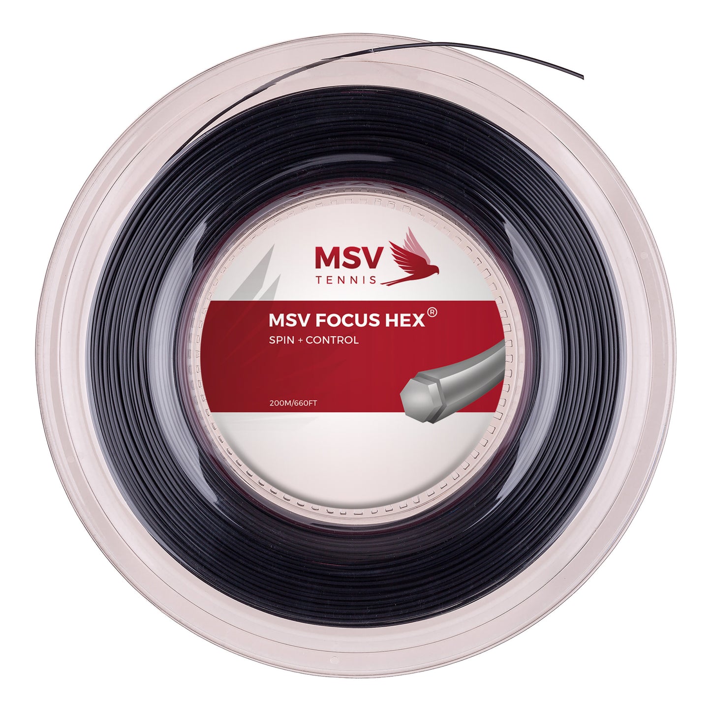 MSV Focus-HEX Szpula Do Naciągów 200m-Czarny MSV Focus-HEX Szpula Do Naciągów 200m-Czarny