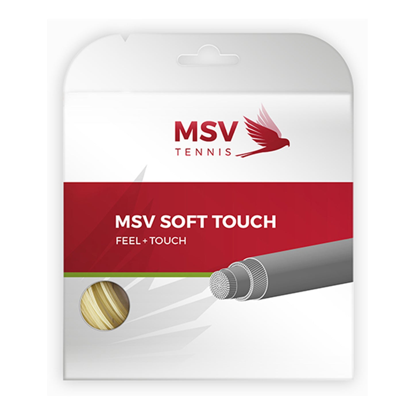 MSV Soft-Touch natur Zestaw naciągów 12m - szary MSV Soft-Touch natur Zestaw naciągów 12m - szary