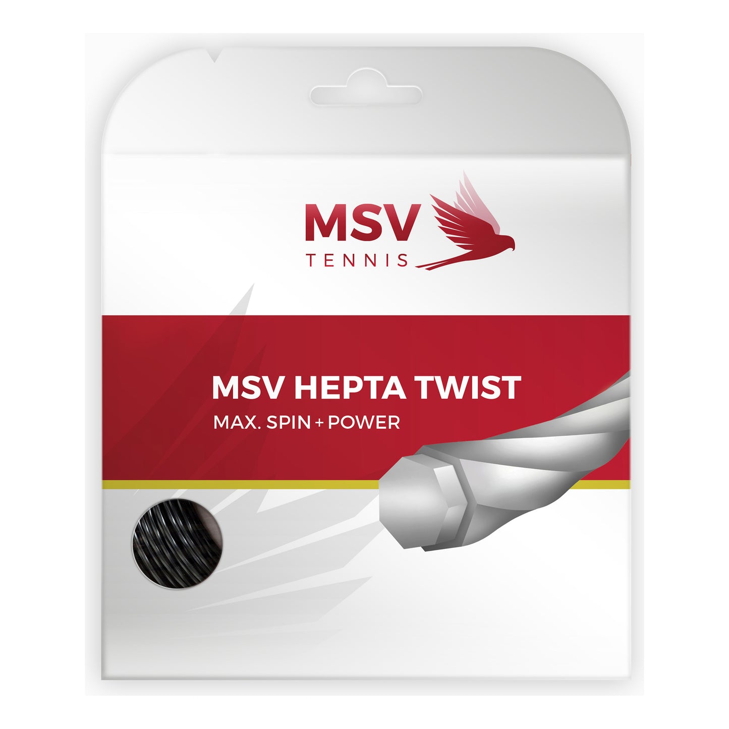 MSV Hepta-Twist Zestaw Naciągów 12m-Czarny MSV Hepta-Twist Zestaw Naciągów 12m-Czarny