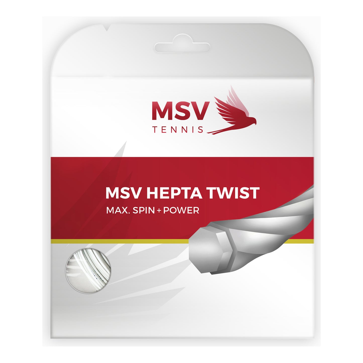MSV Hepta-Twist Zestaw Naciągów 12m-Biały MSV Hepta-Twist Zestaw Naciągów 12m-Biały