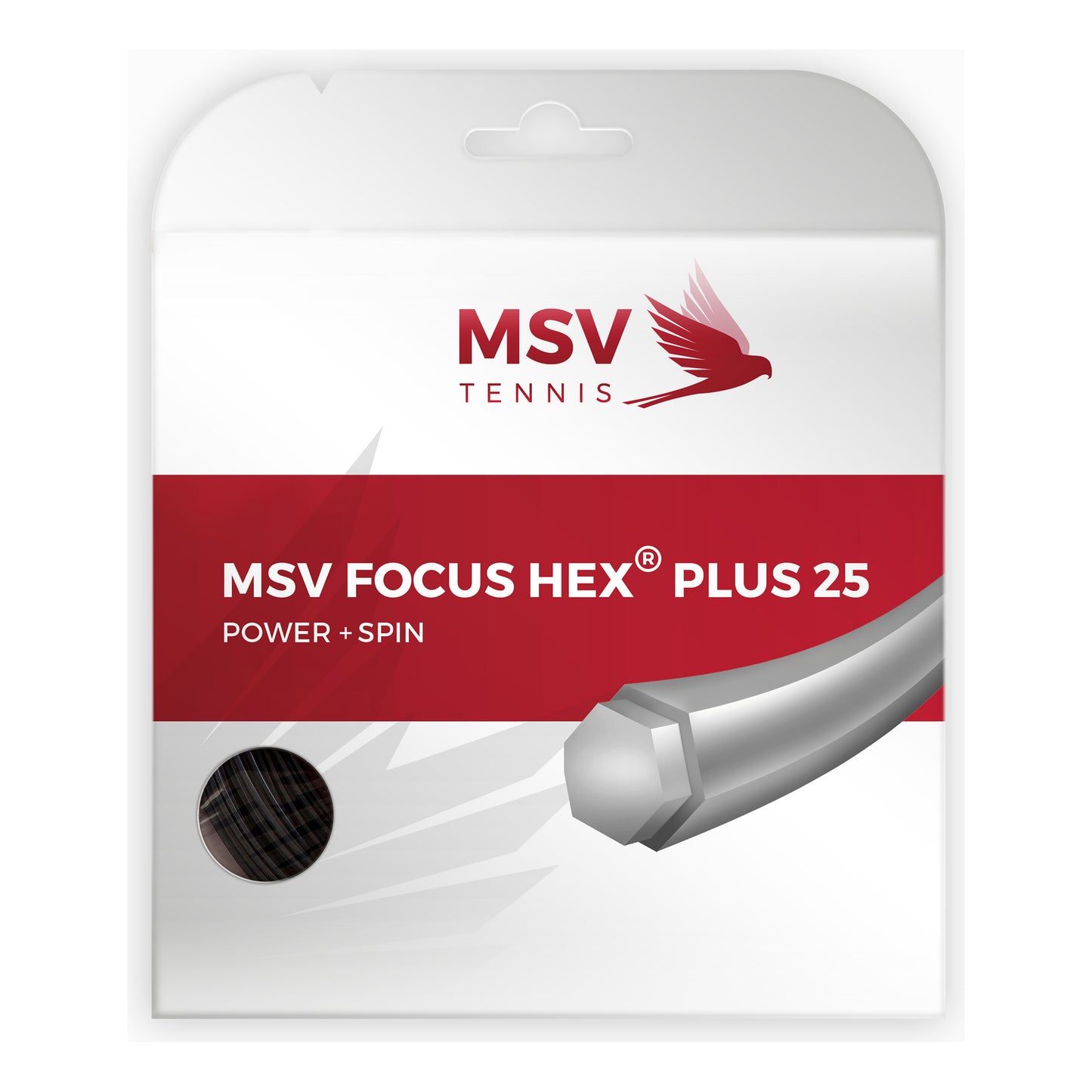MSV Focus-HEX Plus 25 Zestaw Naciągów 12m-Czarny MSV Focus-HEX Plus 25 Zestaw Naciągów 12m-Czarny