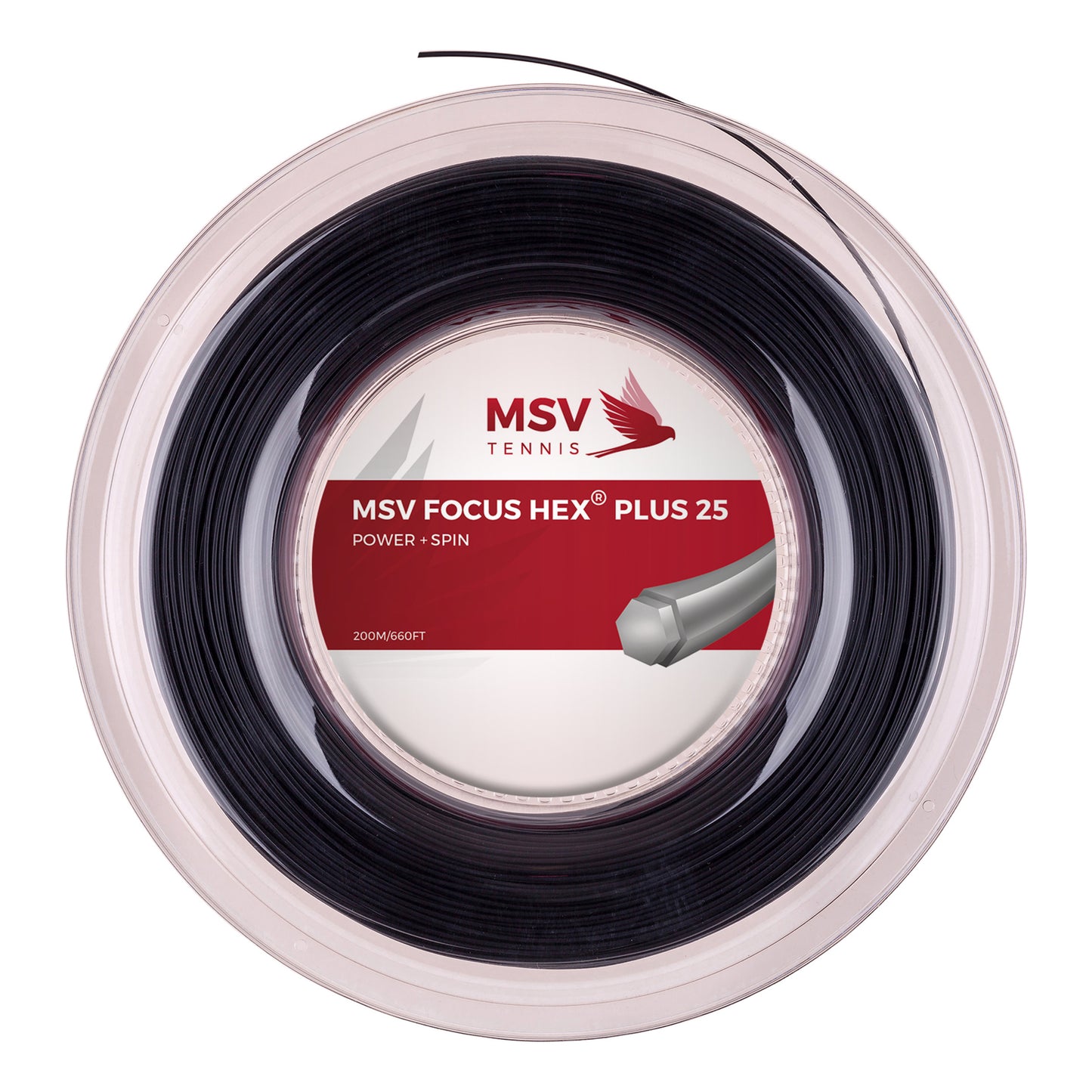 MSV Focus-HEX Plus 25 Szpula Do Naciągów 200m-Czarny MSV Focus-HEX Plus 25 Szpula Do Naciągów 200m-Czarny
