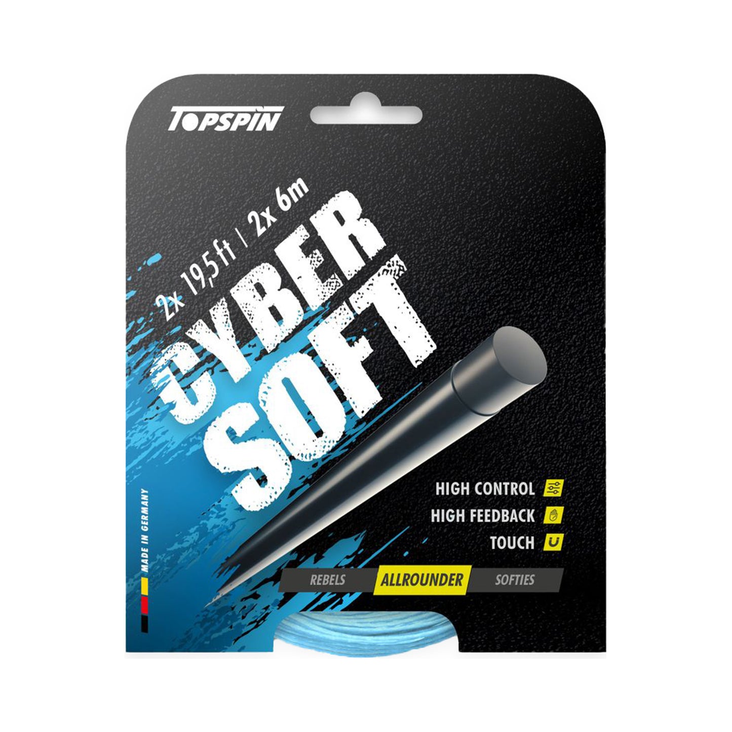 Topspin Cyber Soft 12m Zestaw Naciągów-Jasnoniebieski Topspin Cyber Soft 12m Zestaw Naciągów-Jasnoniebieski