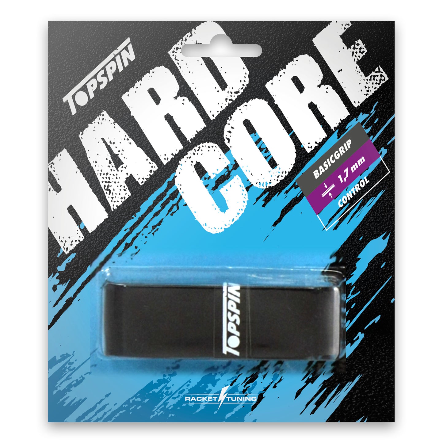 Topspin Hardcore Basic Grip Opakowanie 1 szt.-czarny Topspin Hardcore Basic Grip Opakowanie 1 szt.-czarny