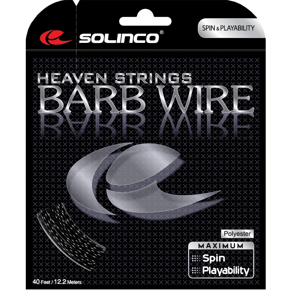 Solinco Barb Wire Zestaw Naciągów 12,2m-Czarny Solinco Barb Wire Zestaw Naciągów 12,2m-Czarny