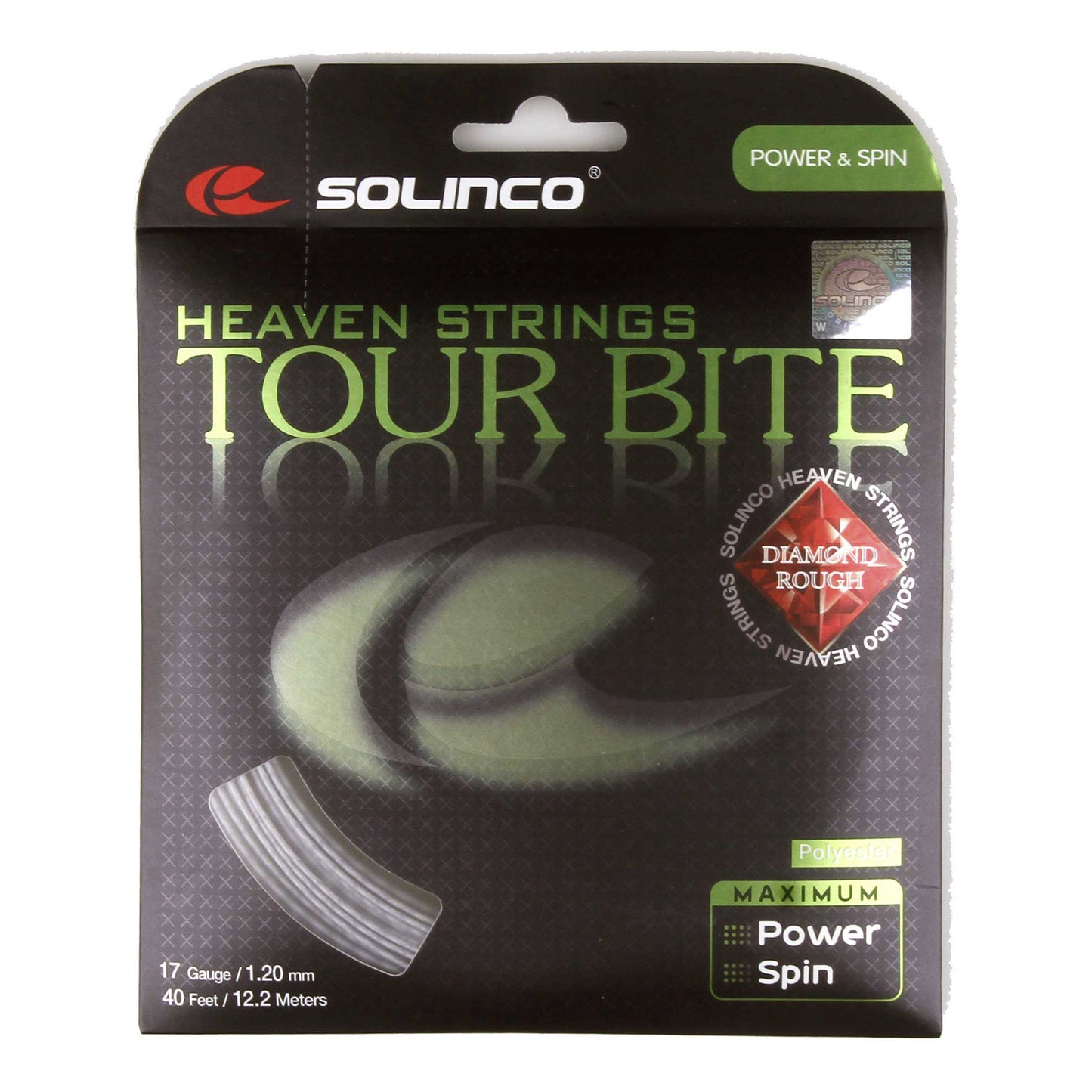 Solinco Tour Bite Diamond Rough Zestaw Naciągów 12,2m-Srebrny Solinco Tour Bite Diamond Rough Zestaw Naciągów 12,2m-Srebrny