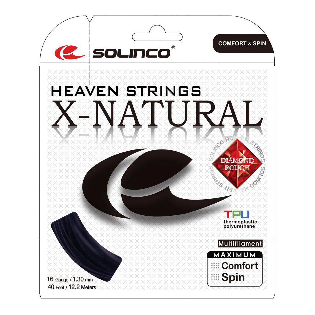 Solinco X-Natural Zestaw Naciągów 12,2m-Czarny Solinco X-Natural Zestaw Naciągów 12,2m-Czarny