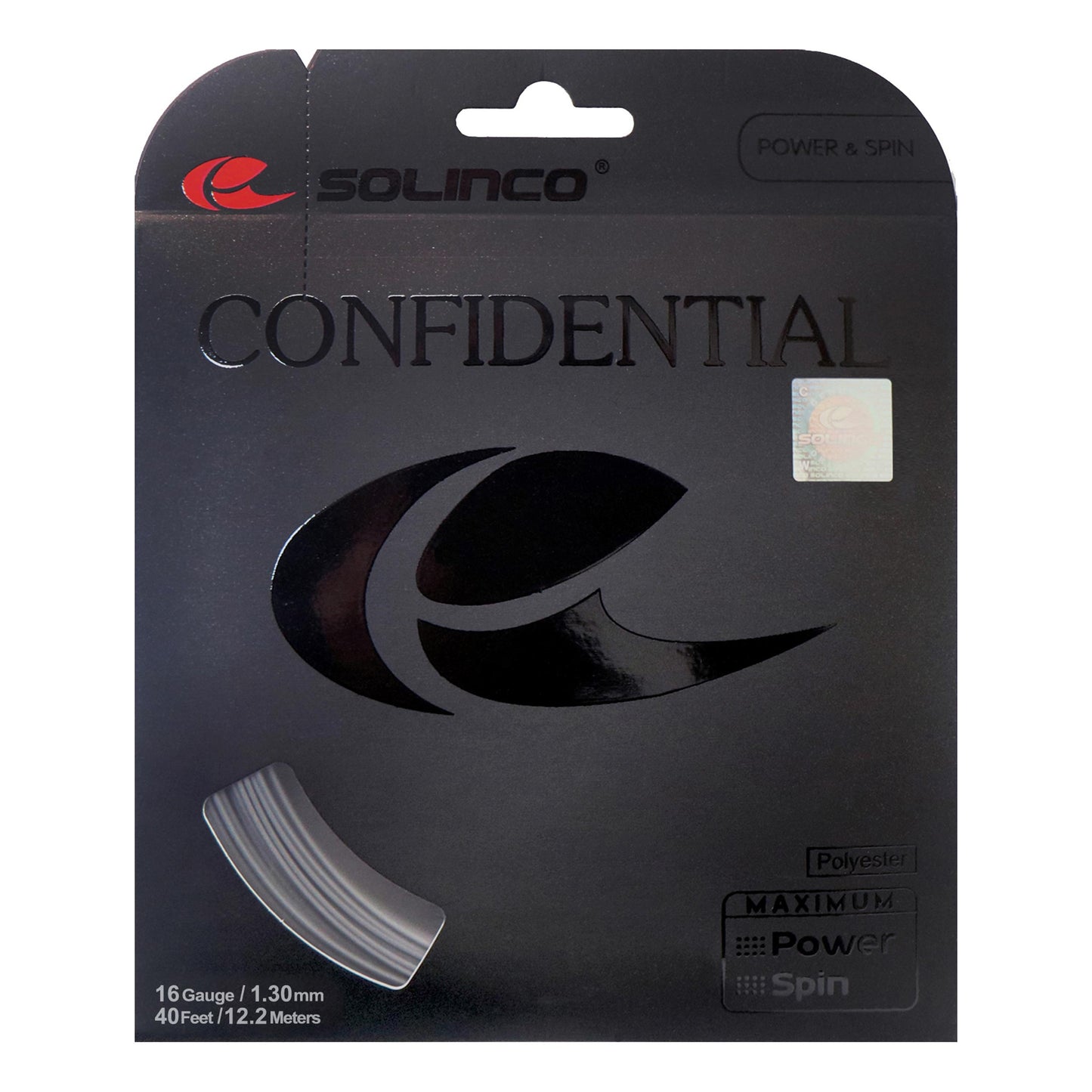 Solinco Confidential Zestaw Naciągów 12,2m-Ciemnoszary Solinco Confidential Zestaw Naciągów 12,2m-Ciemnoszary