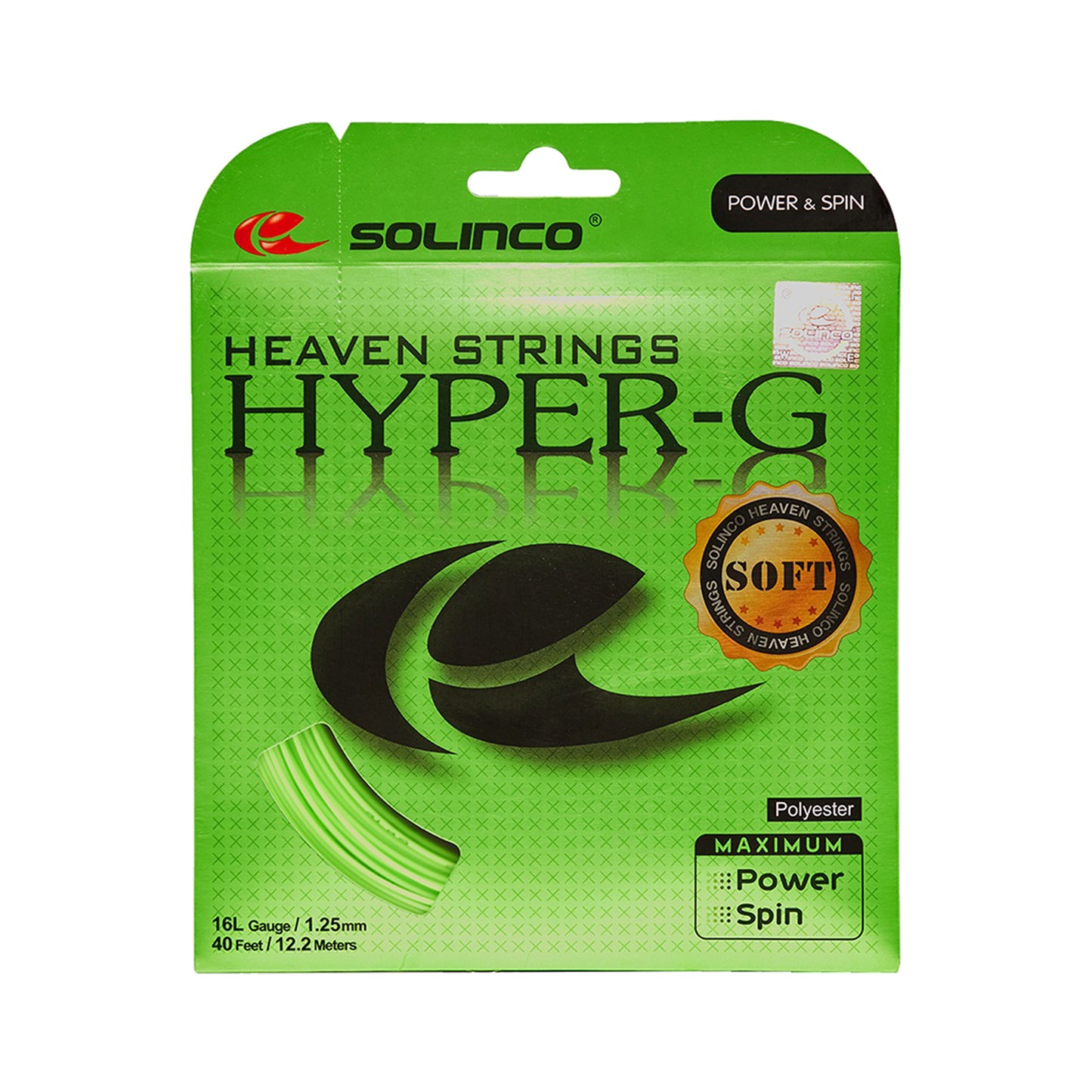 Solinco Hyper-G Soft Zestaw Naciągów 12,2m-Zieleń Solinco Hyper-G Soft Zestaw Naciągów 12,2m-Zieleń