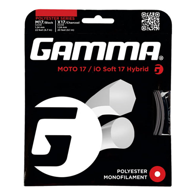 Gamma Moto IO Soft Hybrid Zestaw Naciągów-Czarny,Ciemnoszary Gamma Moto IO Soft Hybrid Zestaw Naciągów-Czarny,Ciemnoszary