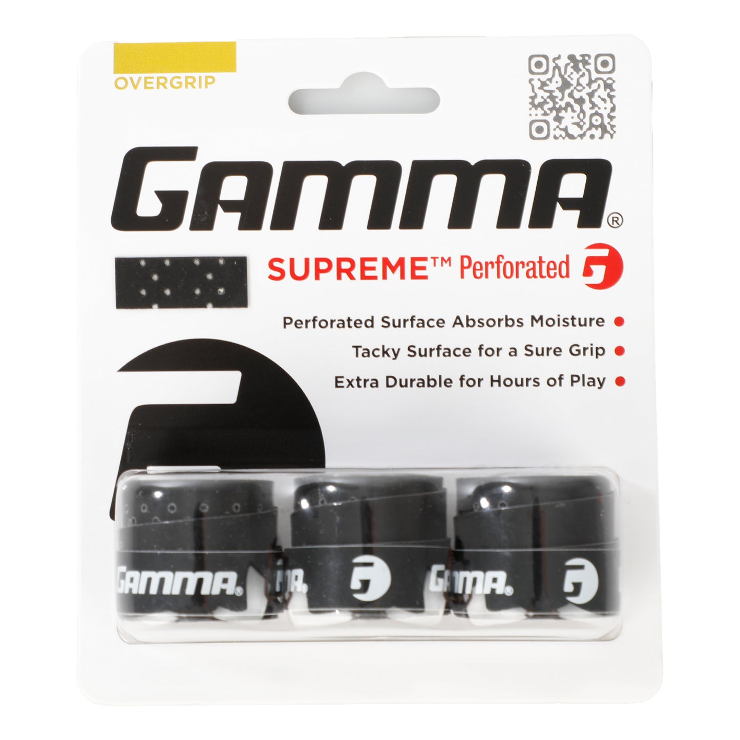 Gamma Supreme Perforated Opakowanie 3 szt. - czarny Gamma Supreme Perforated Opakowanie 3 szt. - czarny